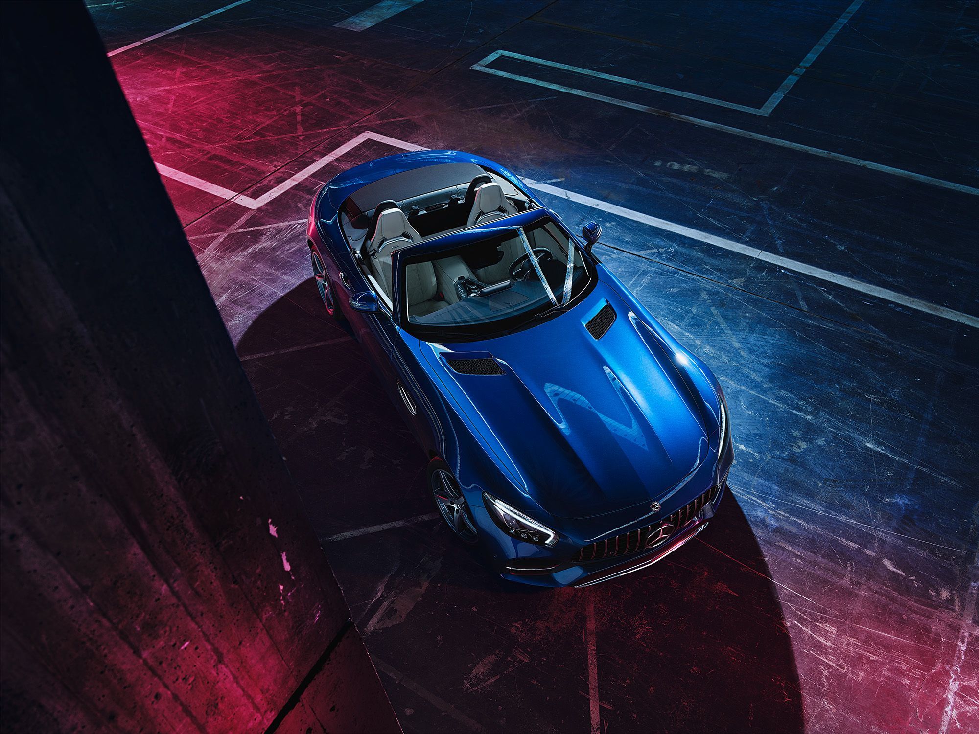 2000x1500 Blue Mercedes Benz Amg GT 2019