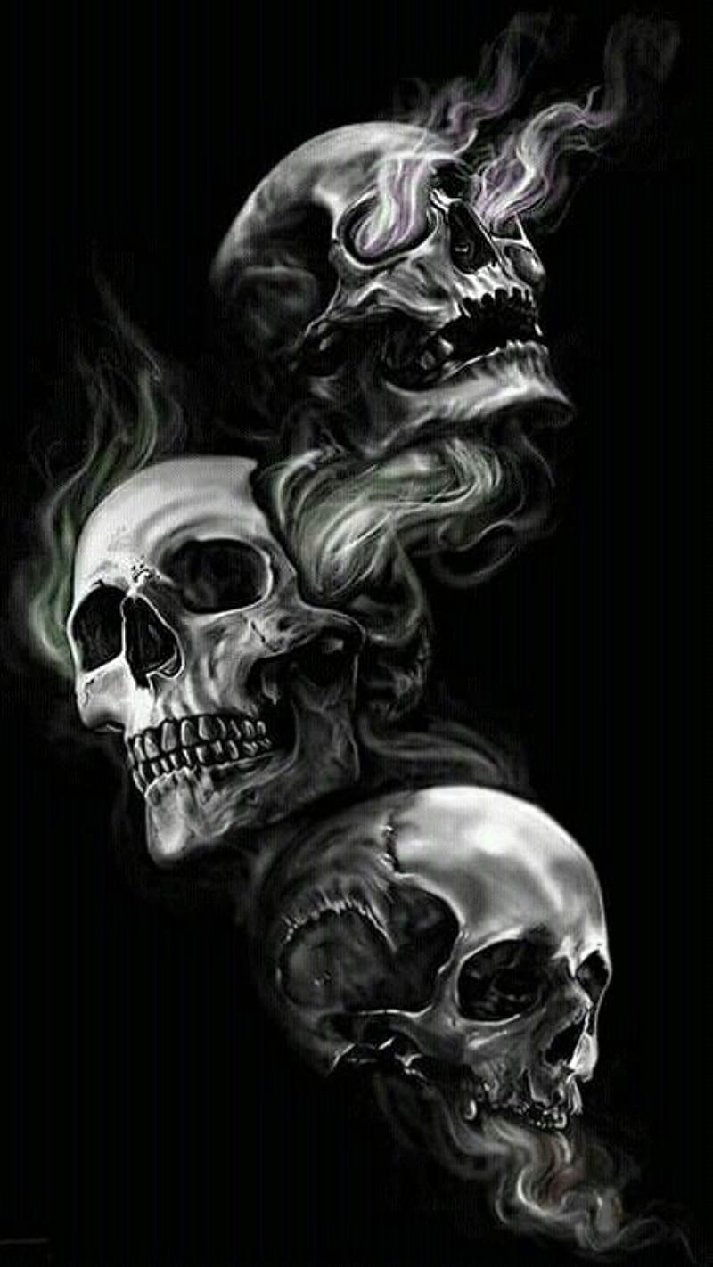 800x1422 HD skull wallpaper