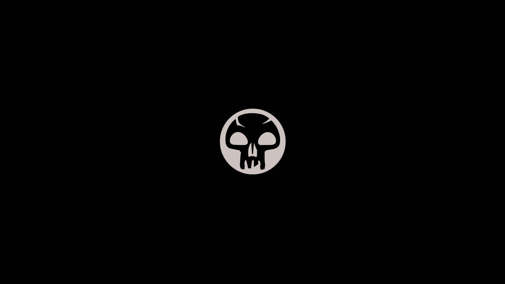 1920x1080 Simple Skull Wallpaper