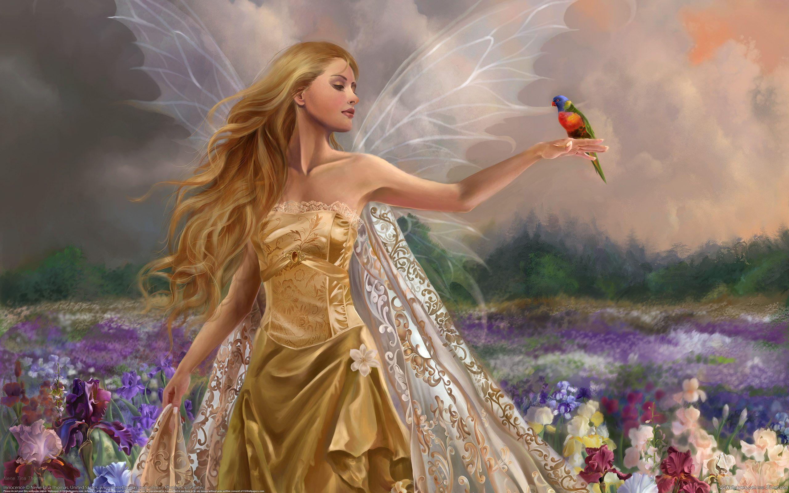 2560x1600 Beautiful Fairy ANGELS Wallpaper
