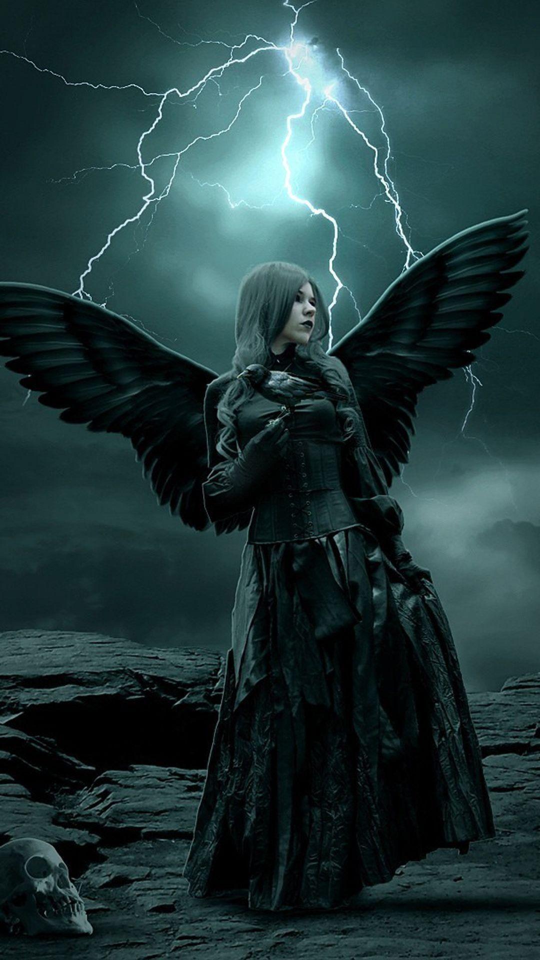 1080x1920 Dark Angel Wallpaper