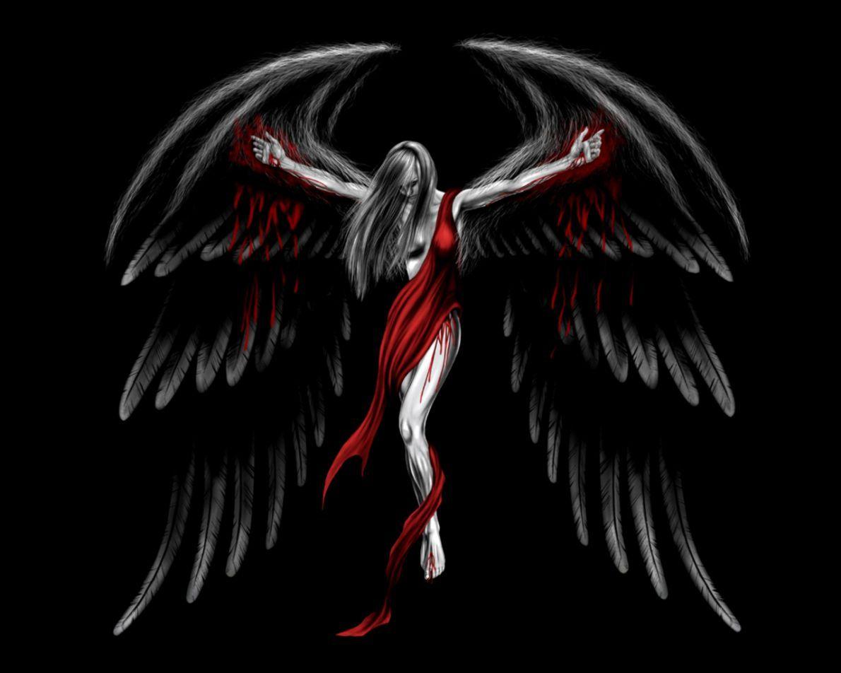 1190x952 Anime Dark Angel Wallpaper HD