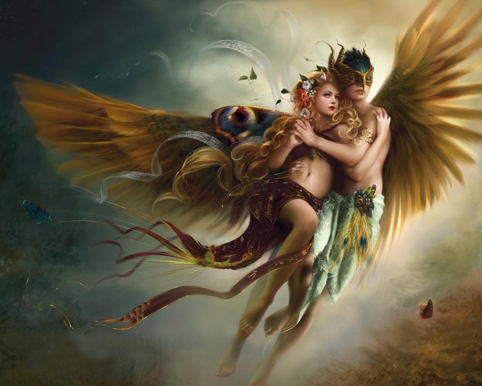 1600x1280 Angels Fantasy Girls Angel Girl Love Mood Mask For Desktop