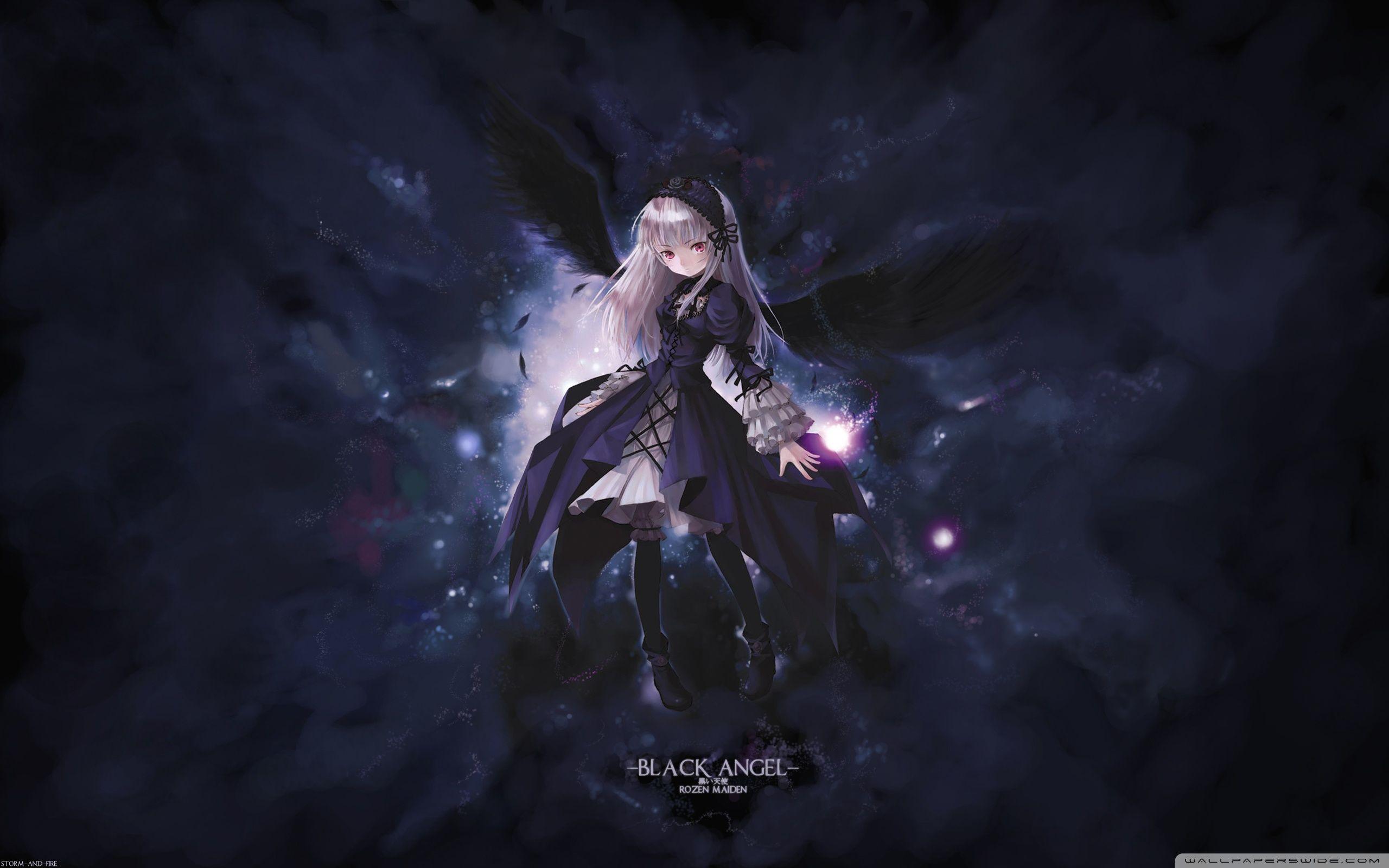 2560x1600 Black Angel Ultra HD Desktop Background Wallpaper for 4K UHD TV
