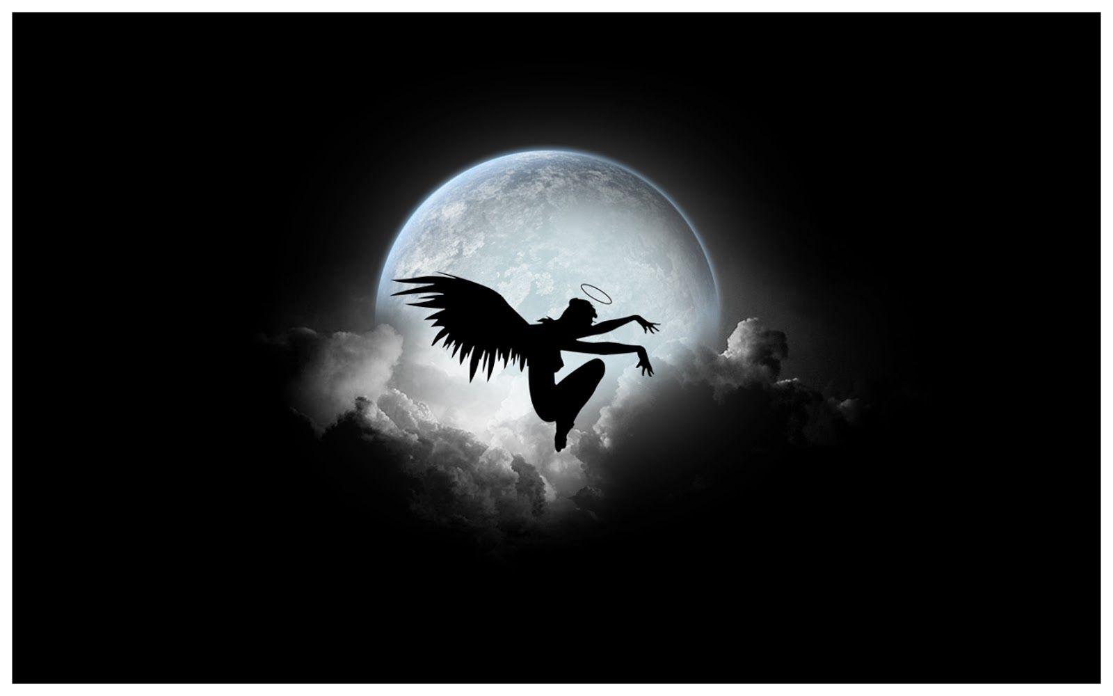 1600x1000 Black Angel Image Wallpaper Angel Wallpaper Hd, HD