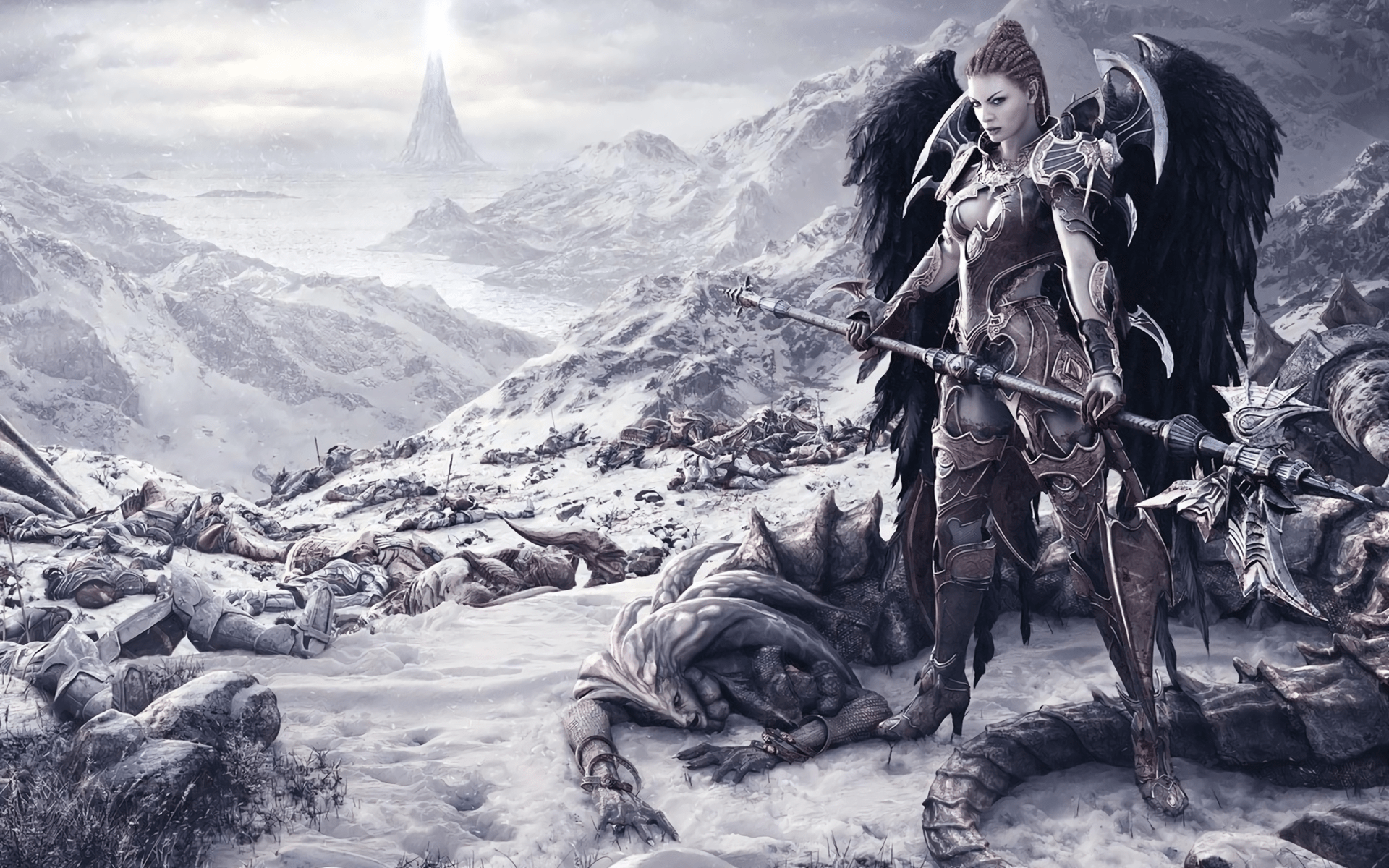 1920x1200 Angel Warrior HD Wallpaper. Background Imagex1200
