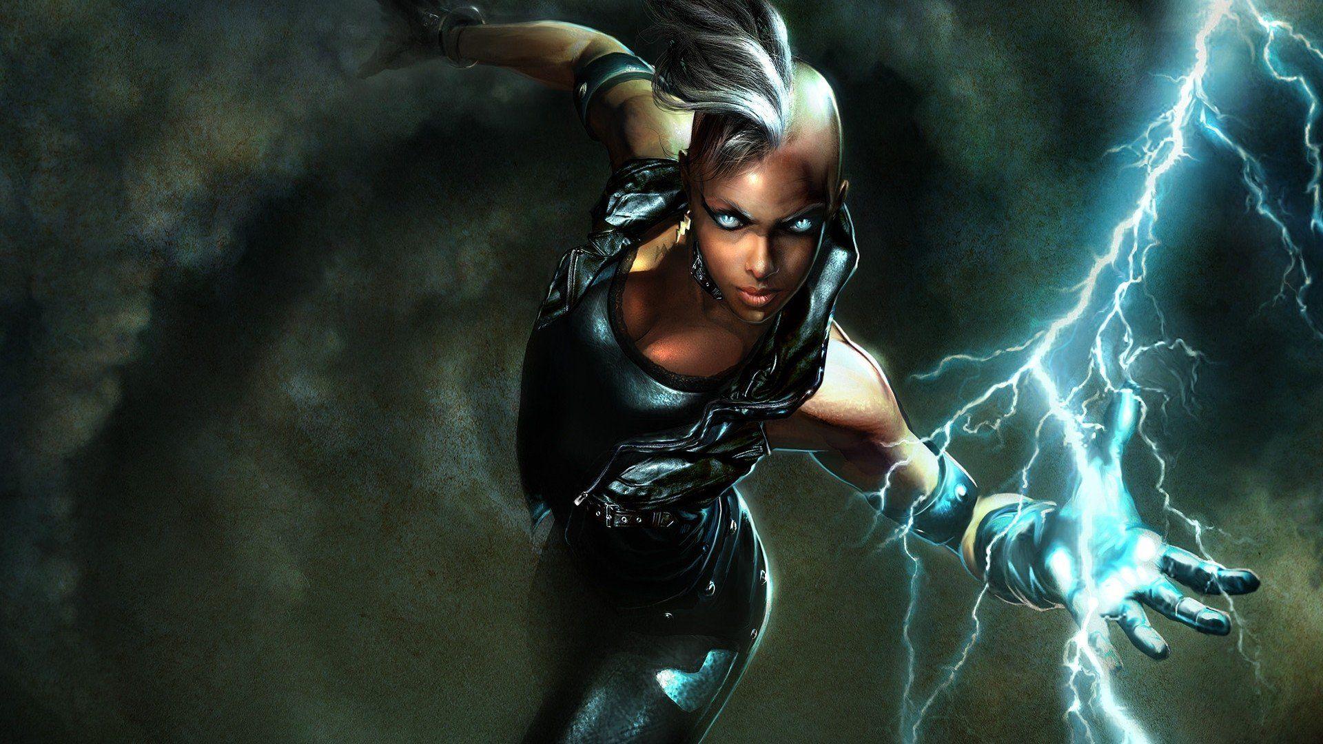 1920x1080 HD Storm X Men Comics Background