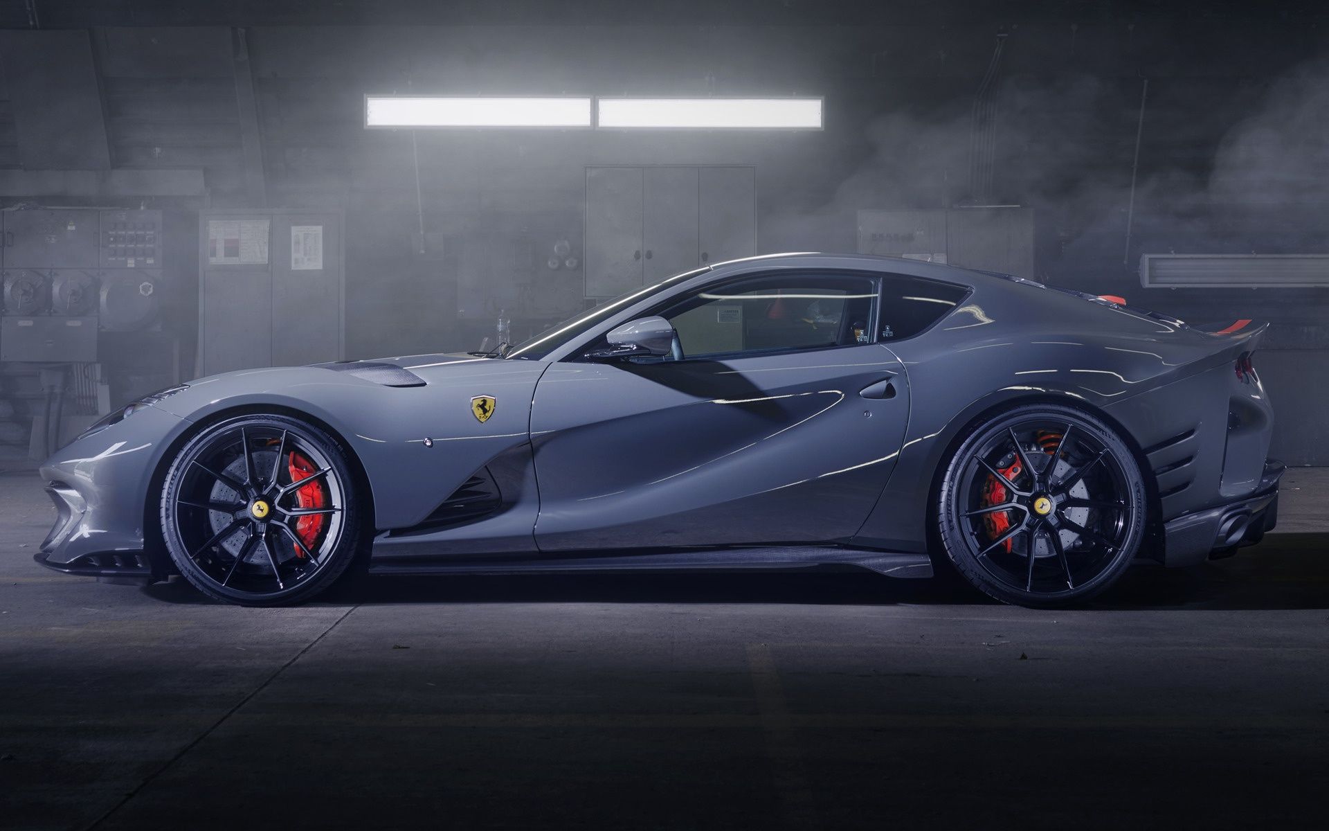 1920x1200 Wallpaper Ferrari, sports car, side