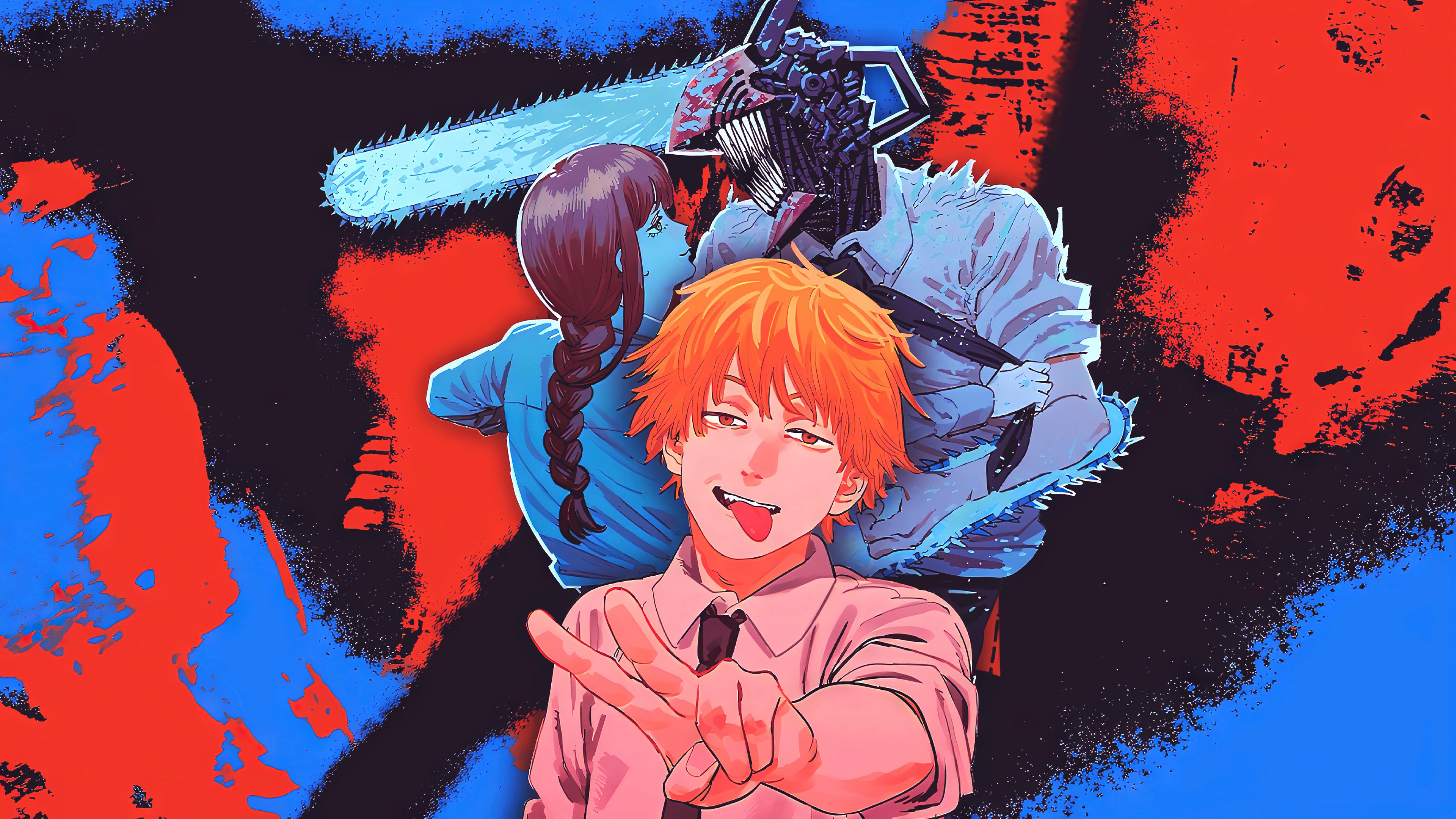 3840x2160 Denji & Makima Man
