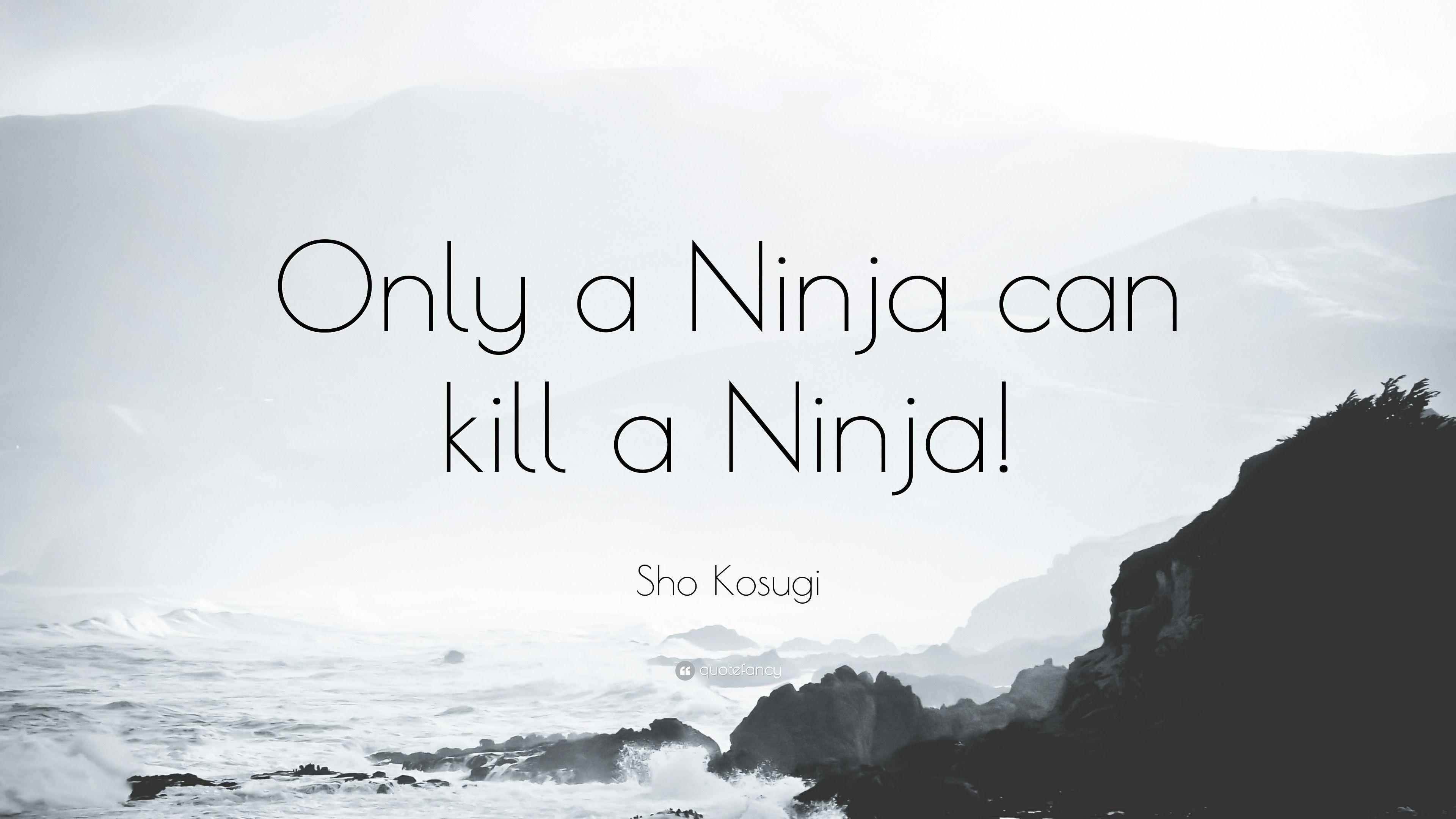 3840x2160 Sho Kosugi Quote: “Only a Ninja can kill a Ninja!” 9 wallpaper