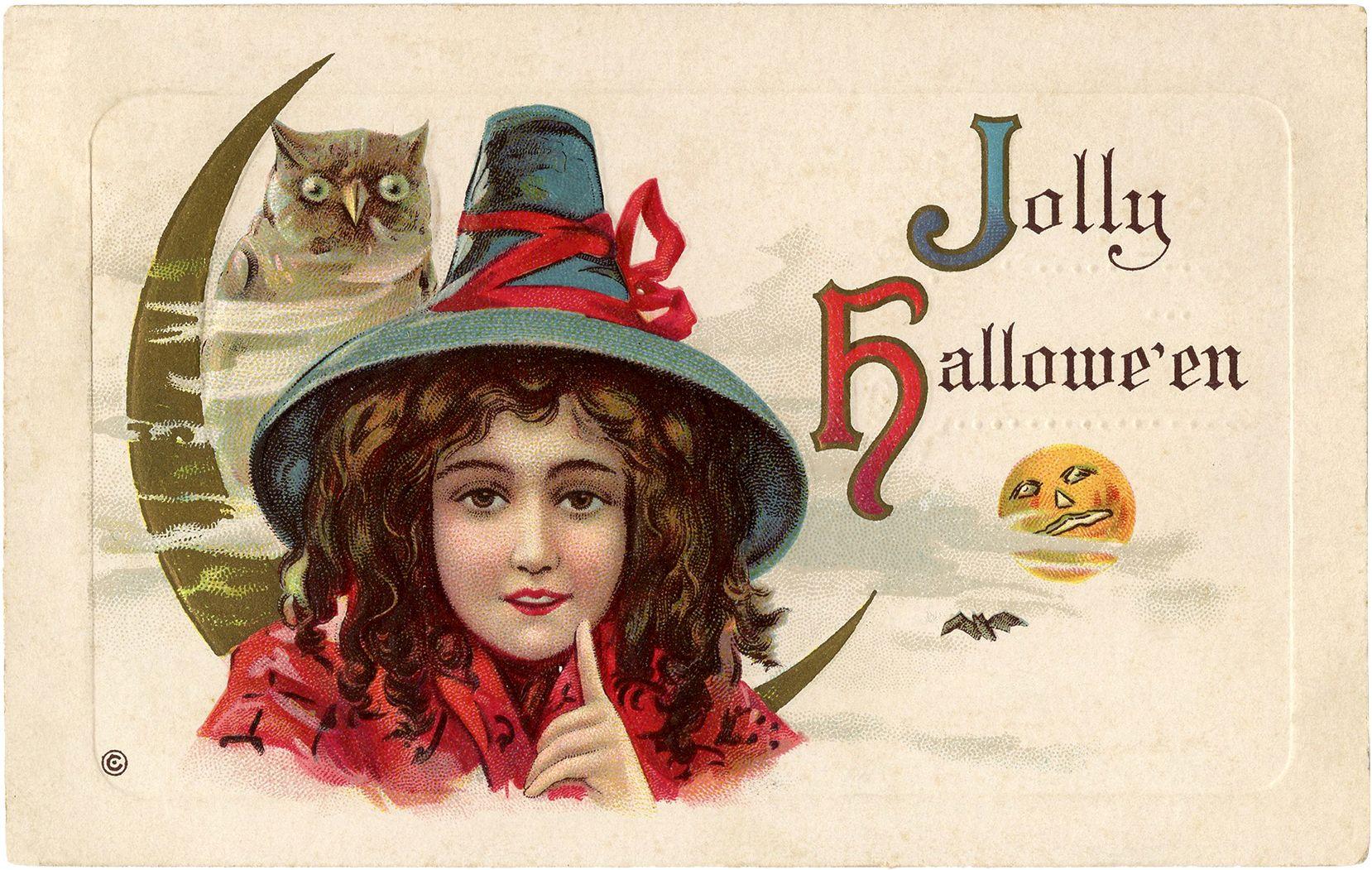 1658x1051 Best Free Vintage Halloween Image! Graphics Fairy