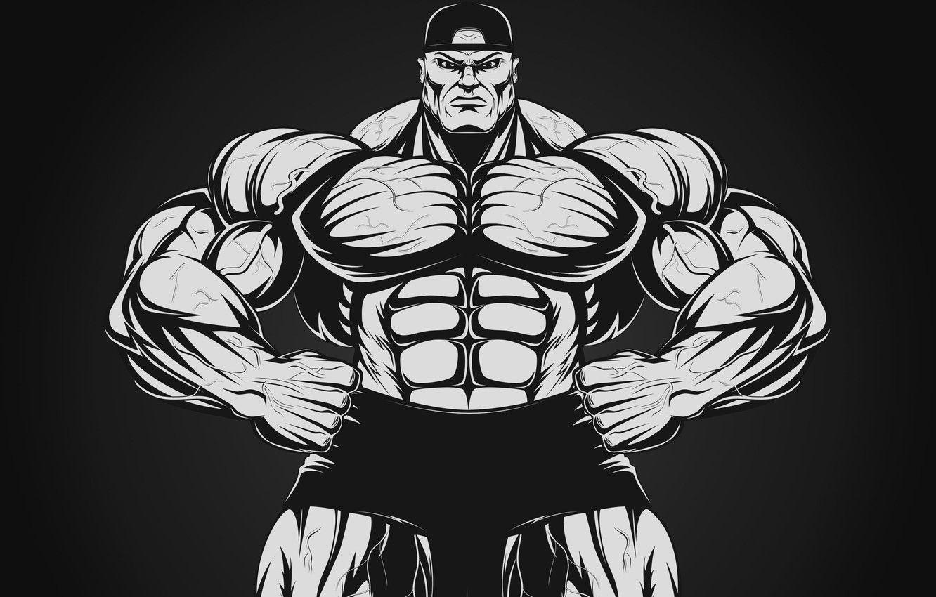 Bodybuilder Silhouette Abstract Vector Illustration Stock Vector Royalty  Free 254591503  Shutterstock