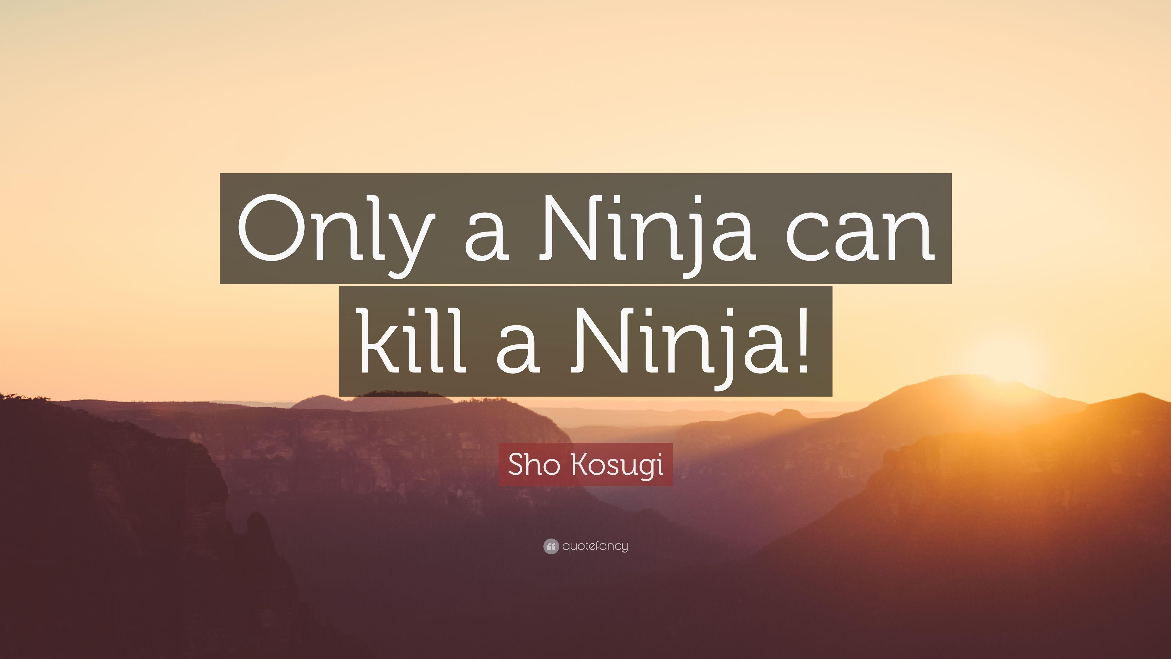3840x2160 Sho Kosugi Quote: “Only a Ninja can kill a Ninja!” 9 wallpaper