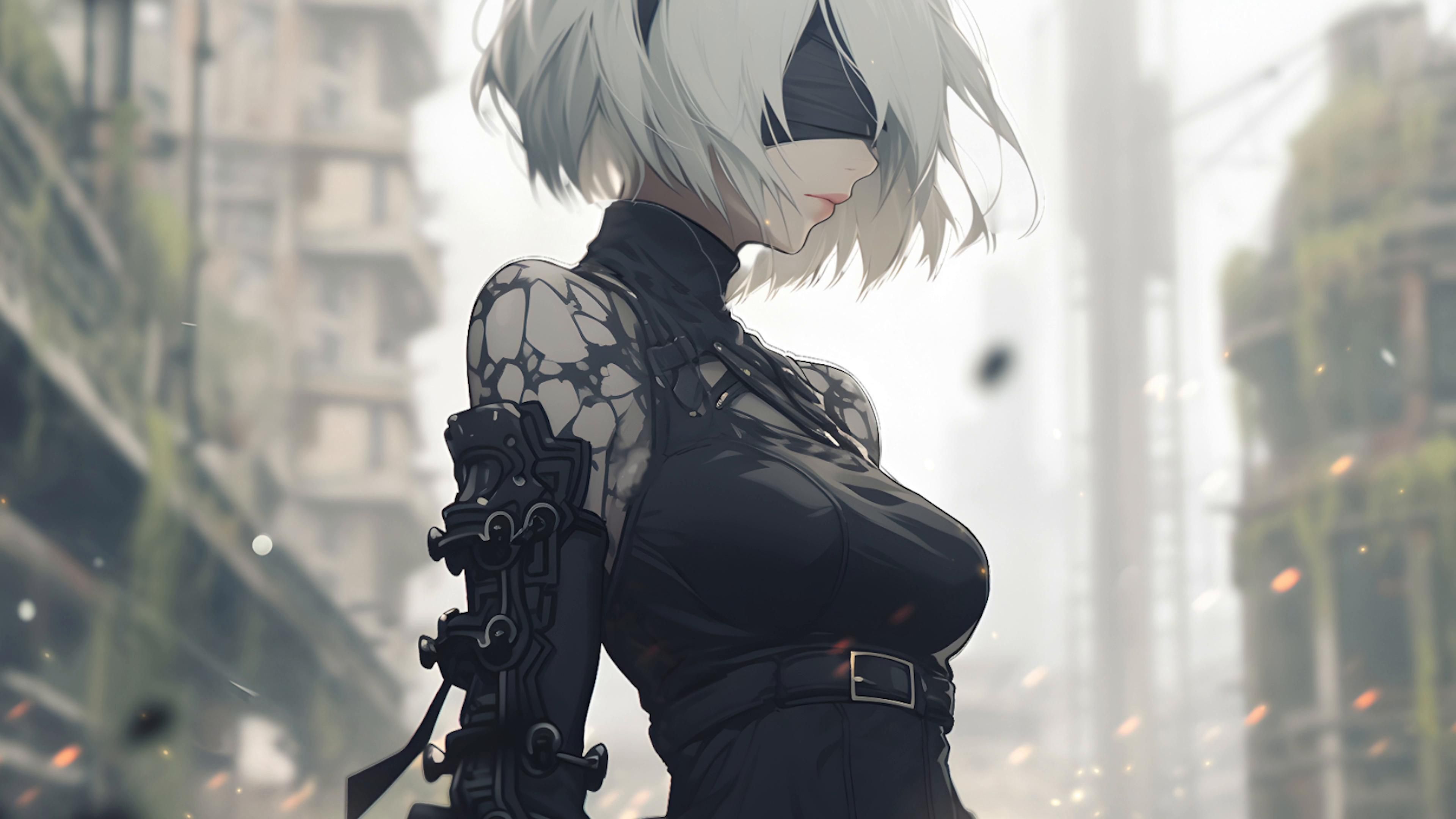 3840x2160 2B in Nier Automata Live Wallpaper