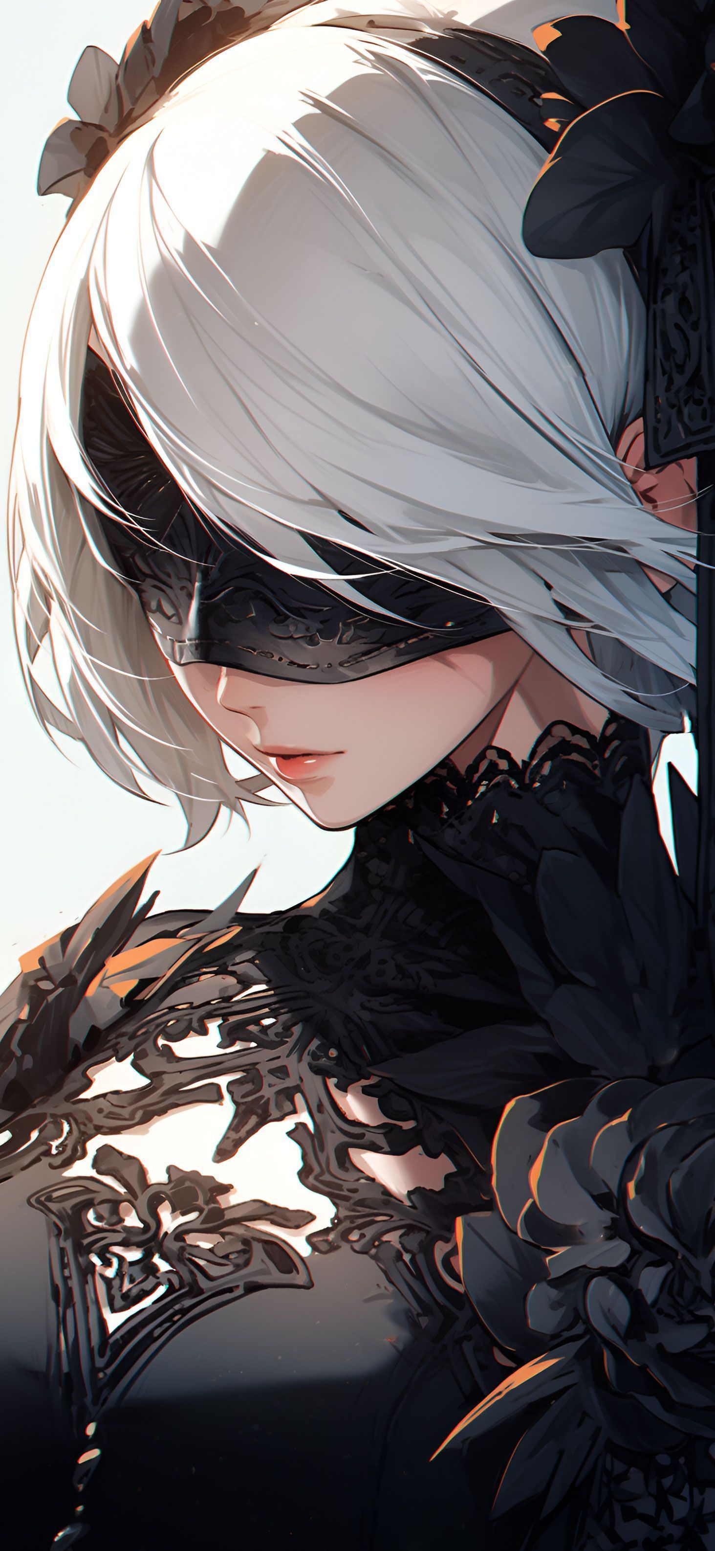 1463x3171 2B Nier: Automata Head Radiant