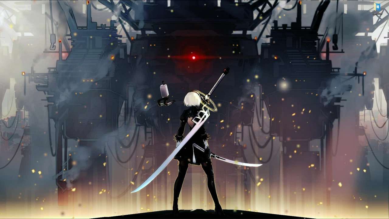 1280x720 Live wallpaper 2B: Automata