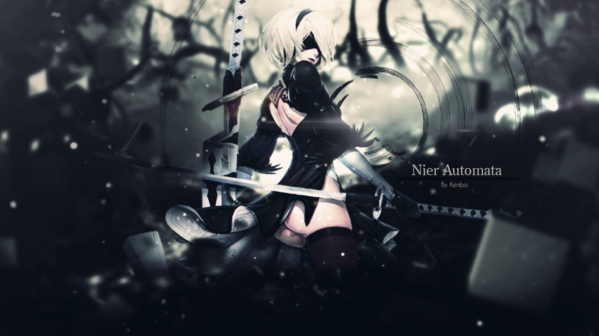 1920x1080 HD wallpaper: Nier: Automata, Yonah