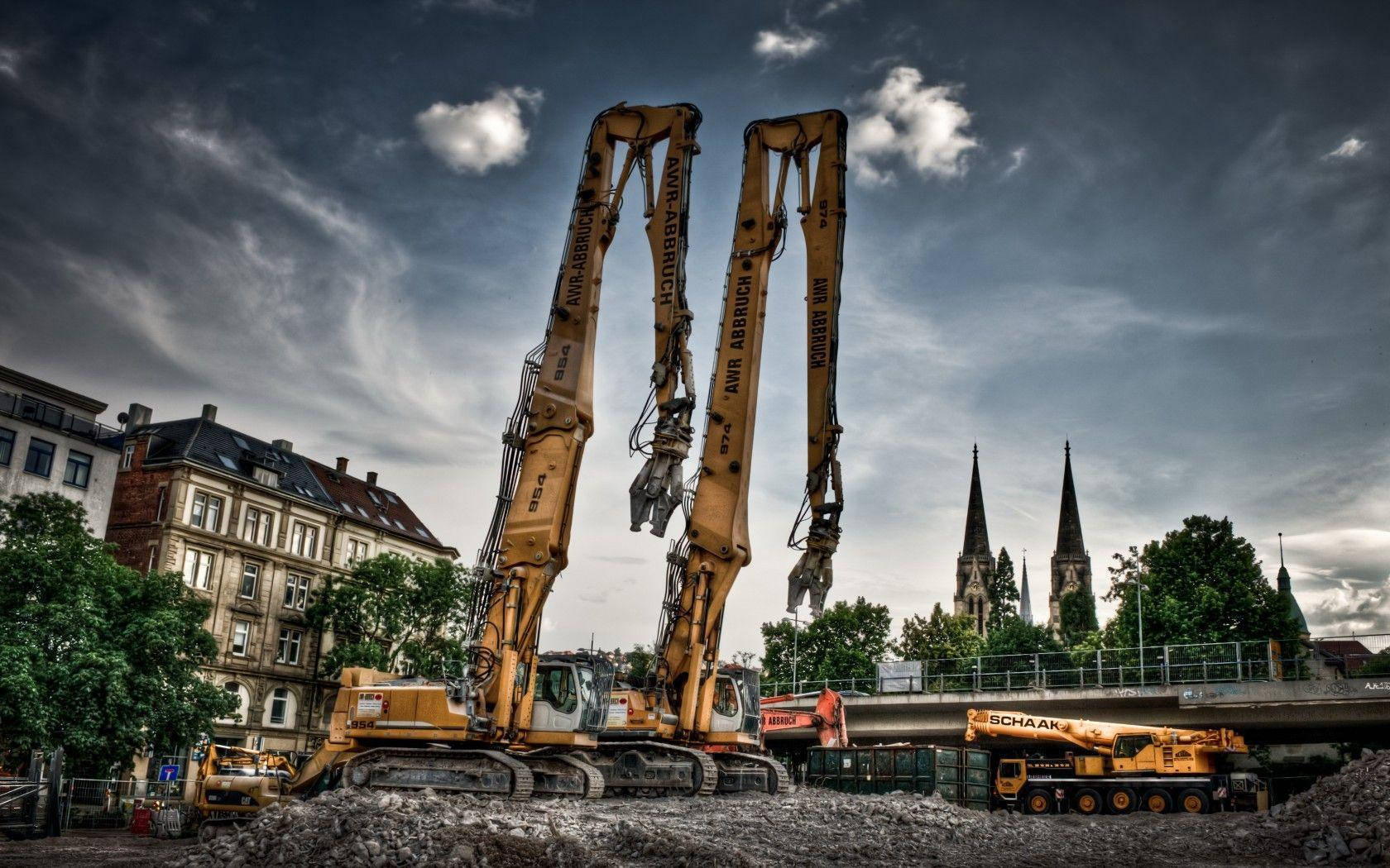 1680x1050 Construction Machinery Wallpaper
