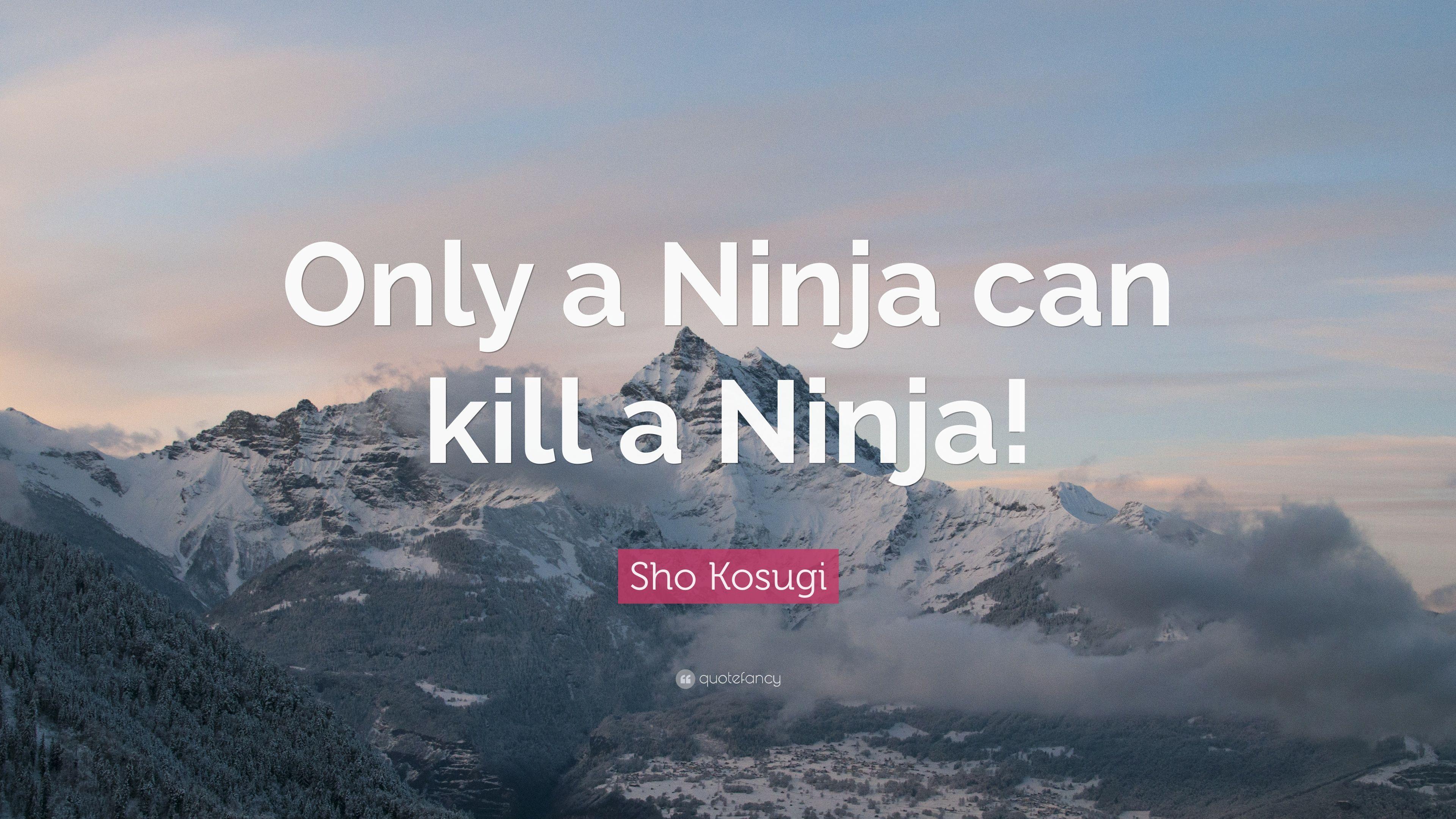 3840x2160 Sho Kosugi Quote: “Only a Ninja can kill a Ninja!” 9 wallpaper