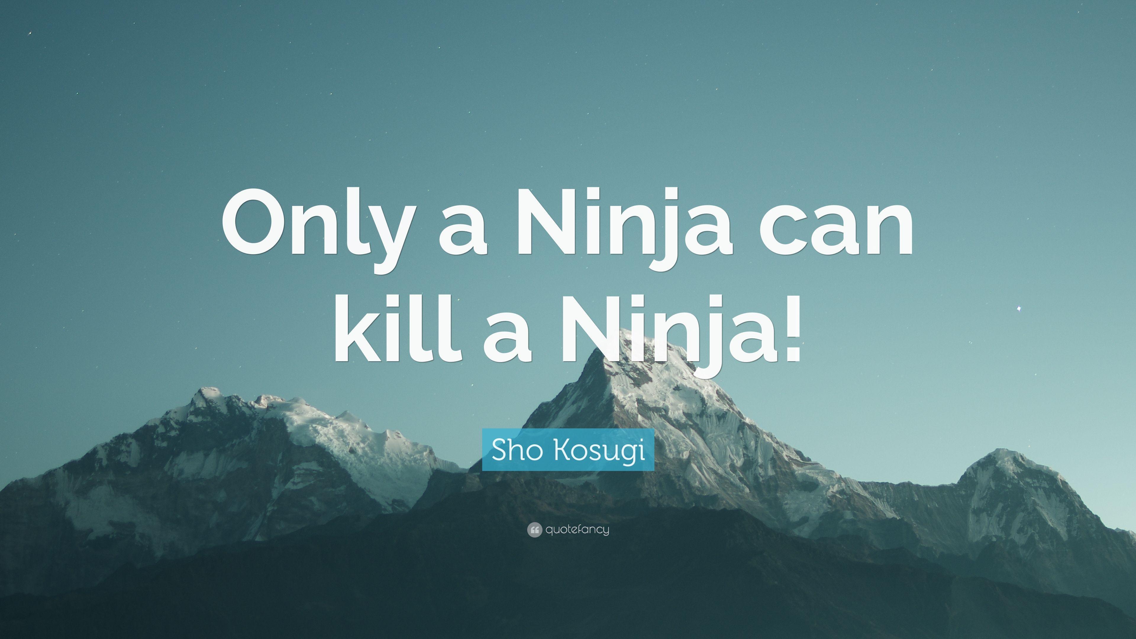 3840x2160 Sho Kosugi Quote: “Only a Ninja can kill a Ninja!” 9 wallpaper