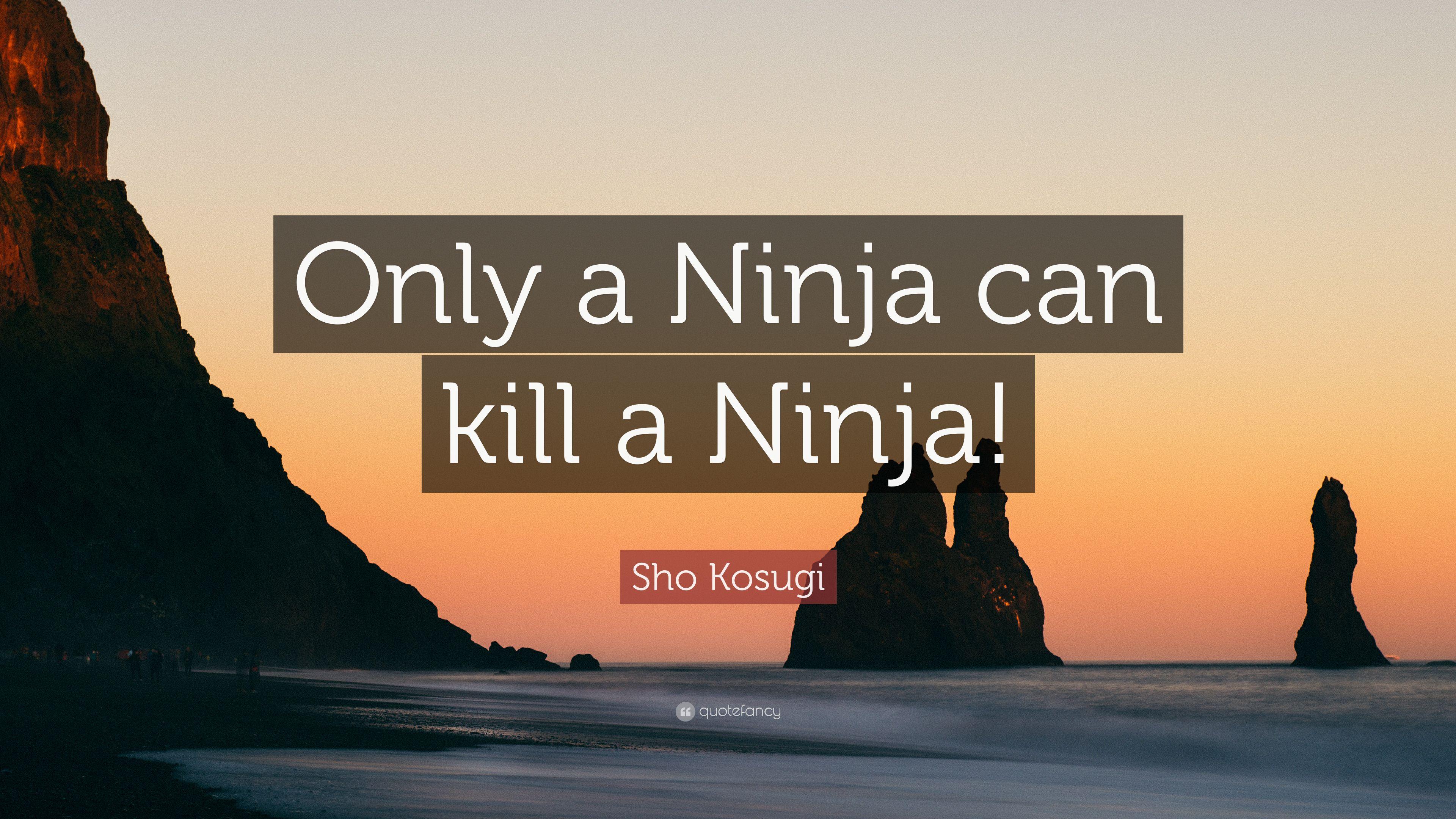3840x2160 Sho Kosugi Quote: “Only a Ninja can kill a Ninja!” 9 wallpaper