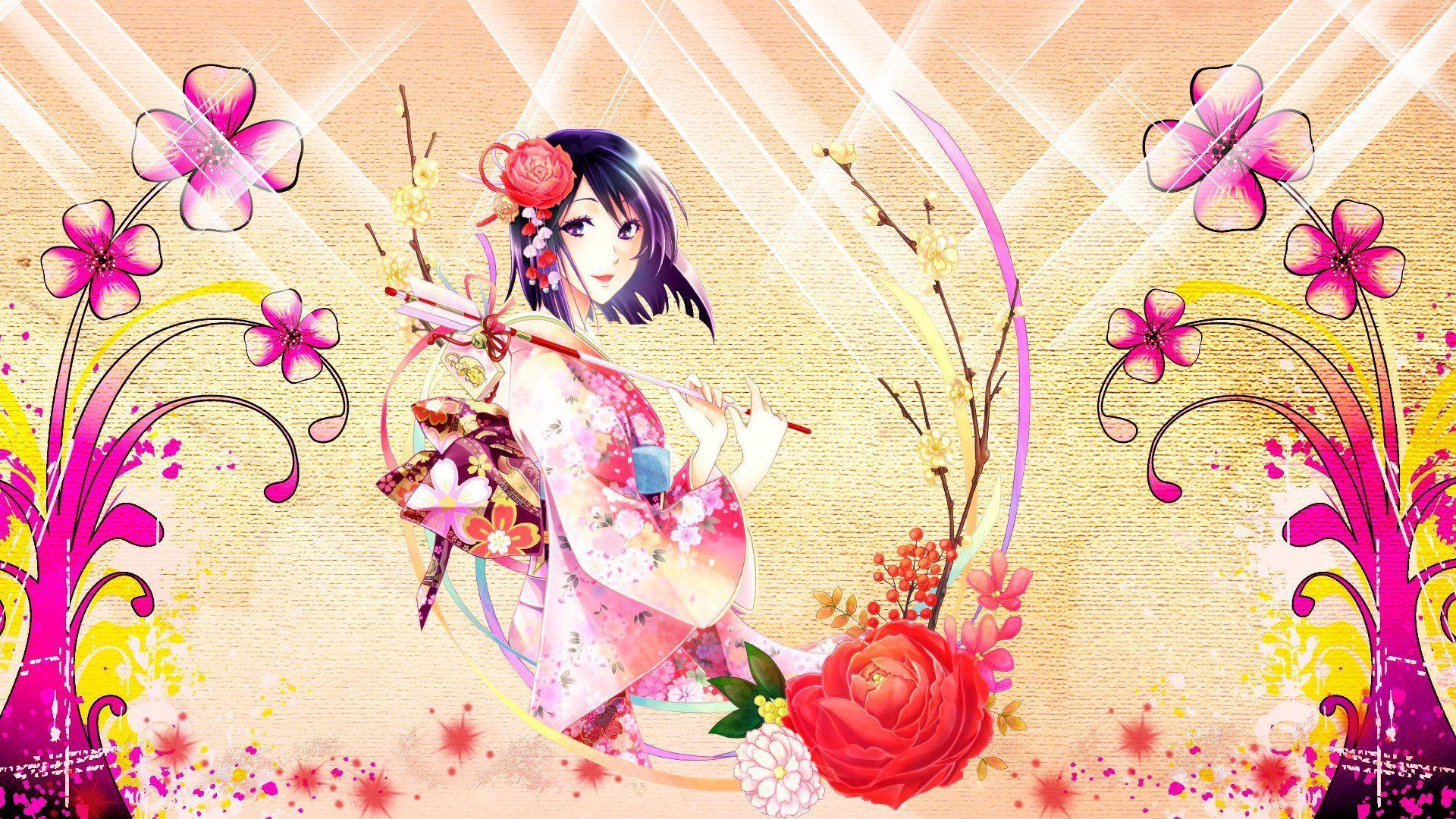1920x1080 Beautiful geisha Wallpaper