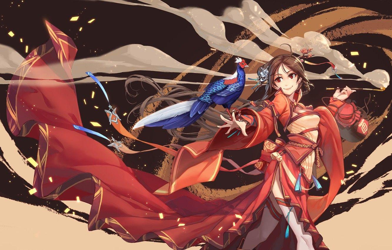 1332x850 Wallpaper smile, the wind, smoke, tube, train, geisha