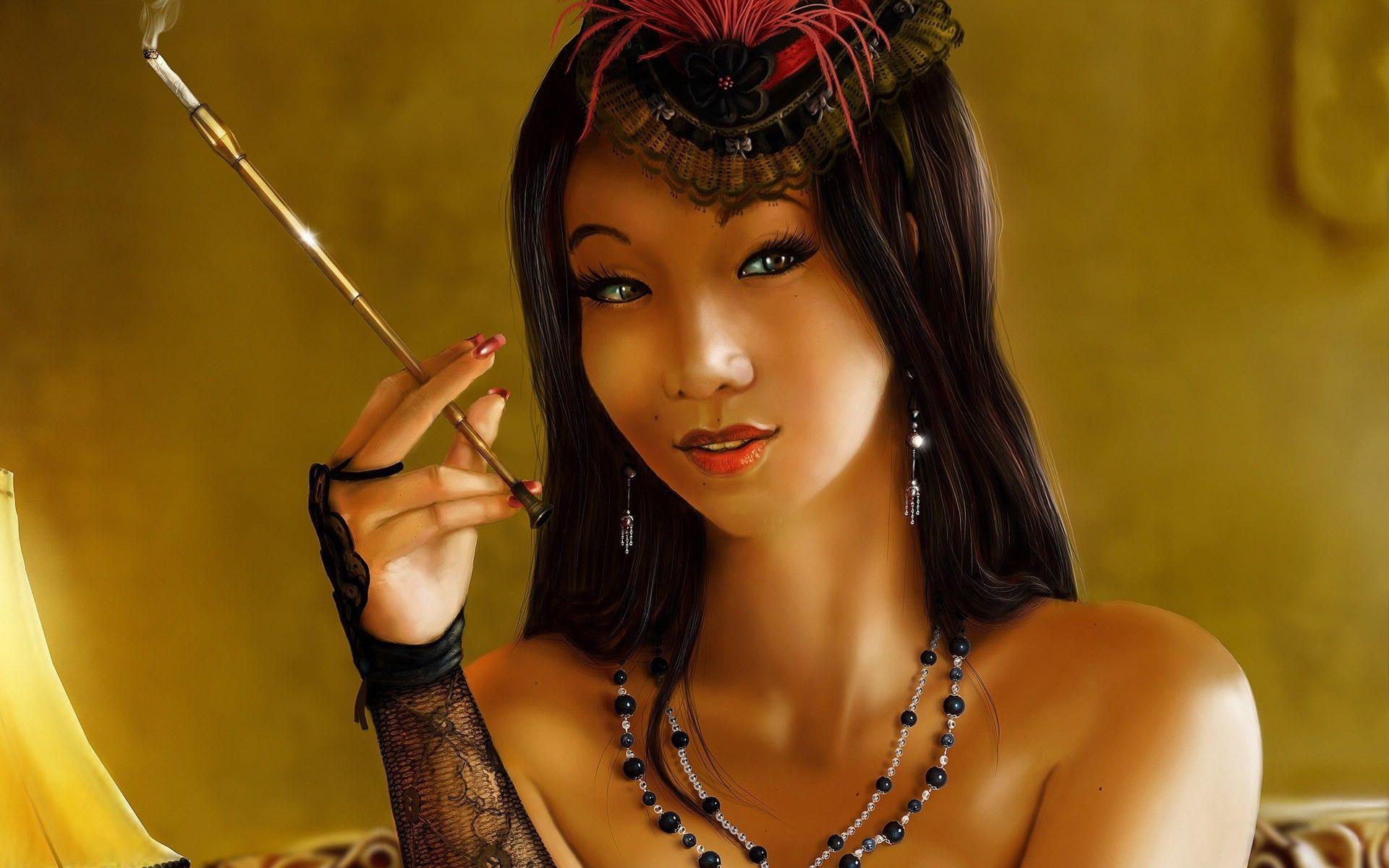 1920x1200 HD Modern geisha Wallpaper