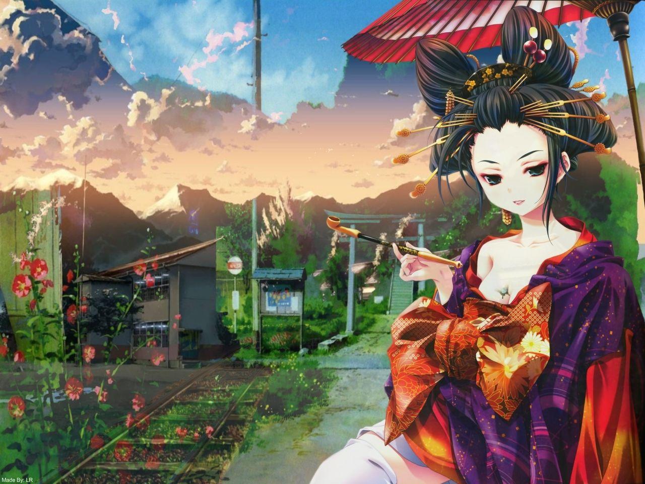 1280x960 Beautiful Geisha wallpaper