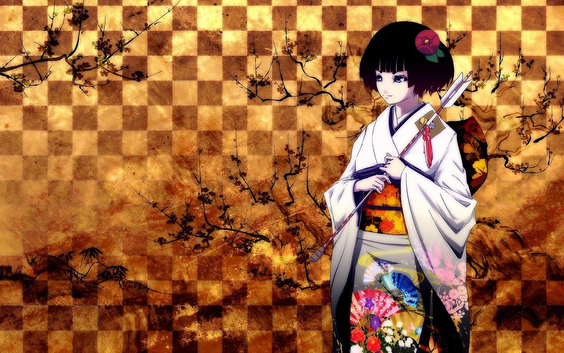1920x1200 Anime Geisha Desktop Wallpaper