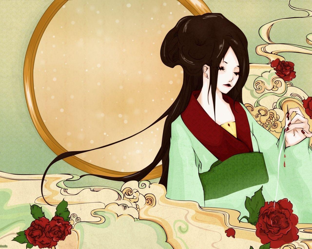 Geisha Cartoon Wallpapers - Top Free Geisha Cartoon Backgrounds ...