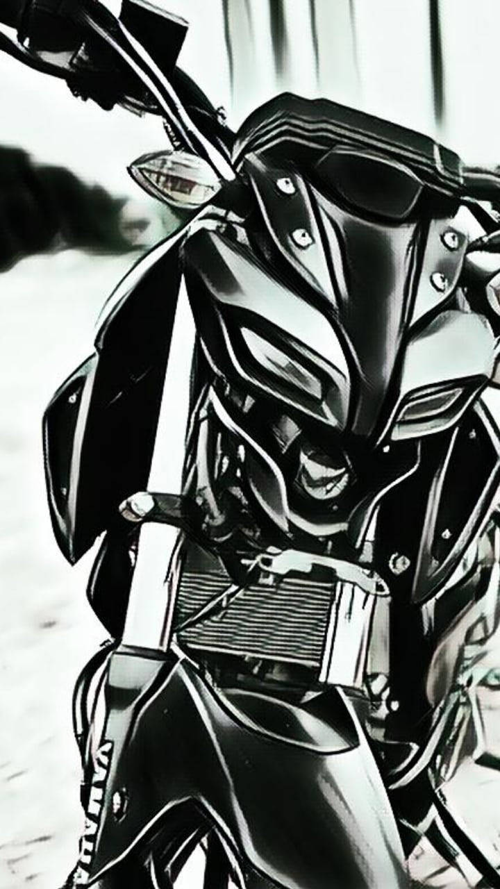 720x1280 Sleek Black Yamaha MT 15 Wallpaper