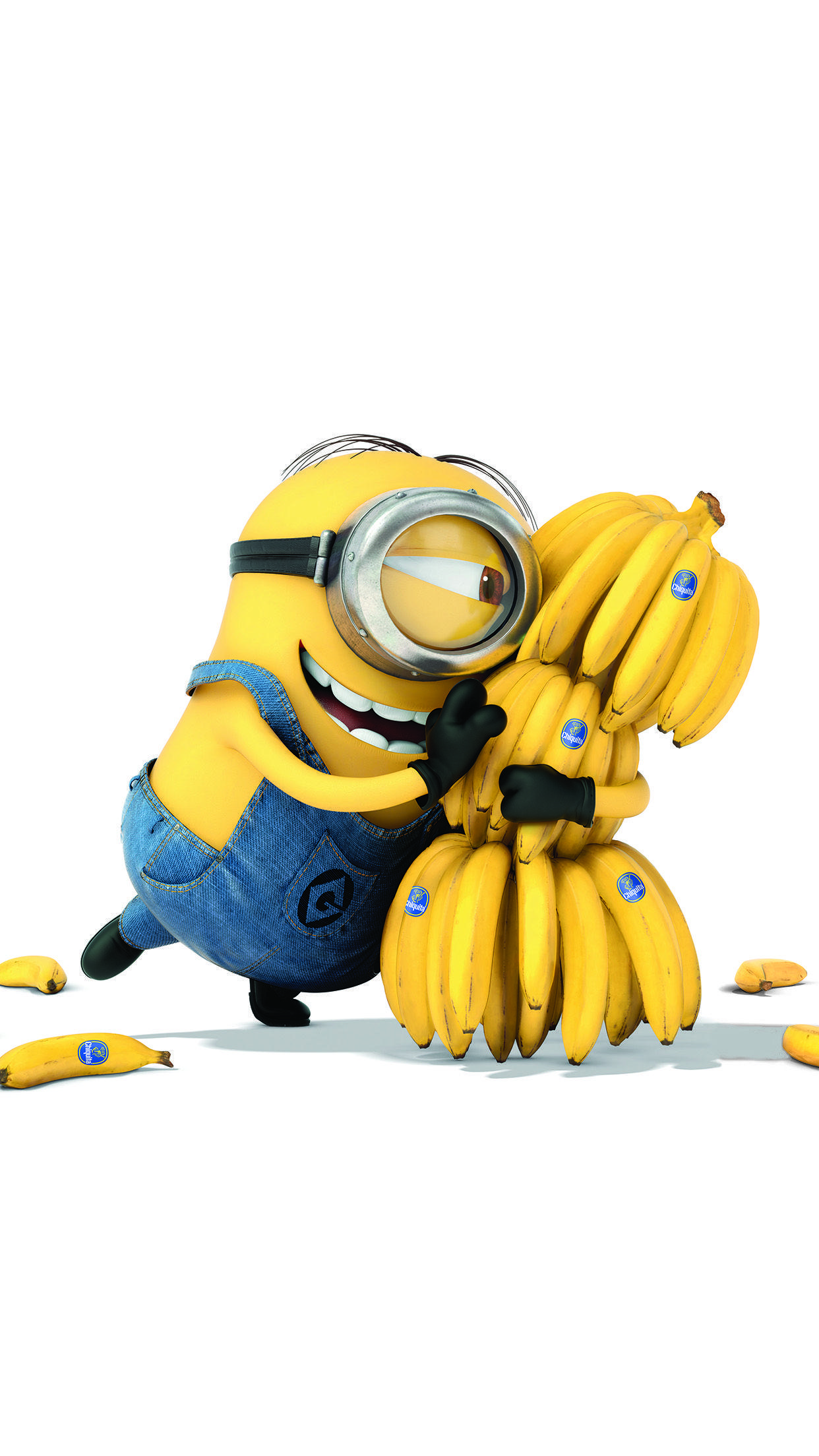 1242x2208 iPhone7papers art illust film cute banana yellow