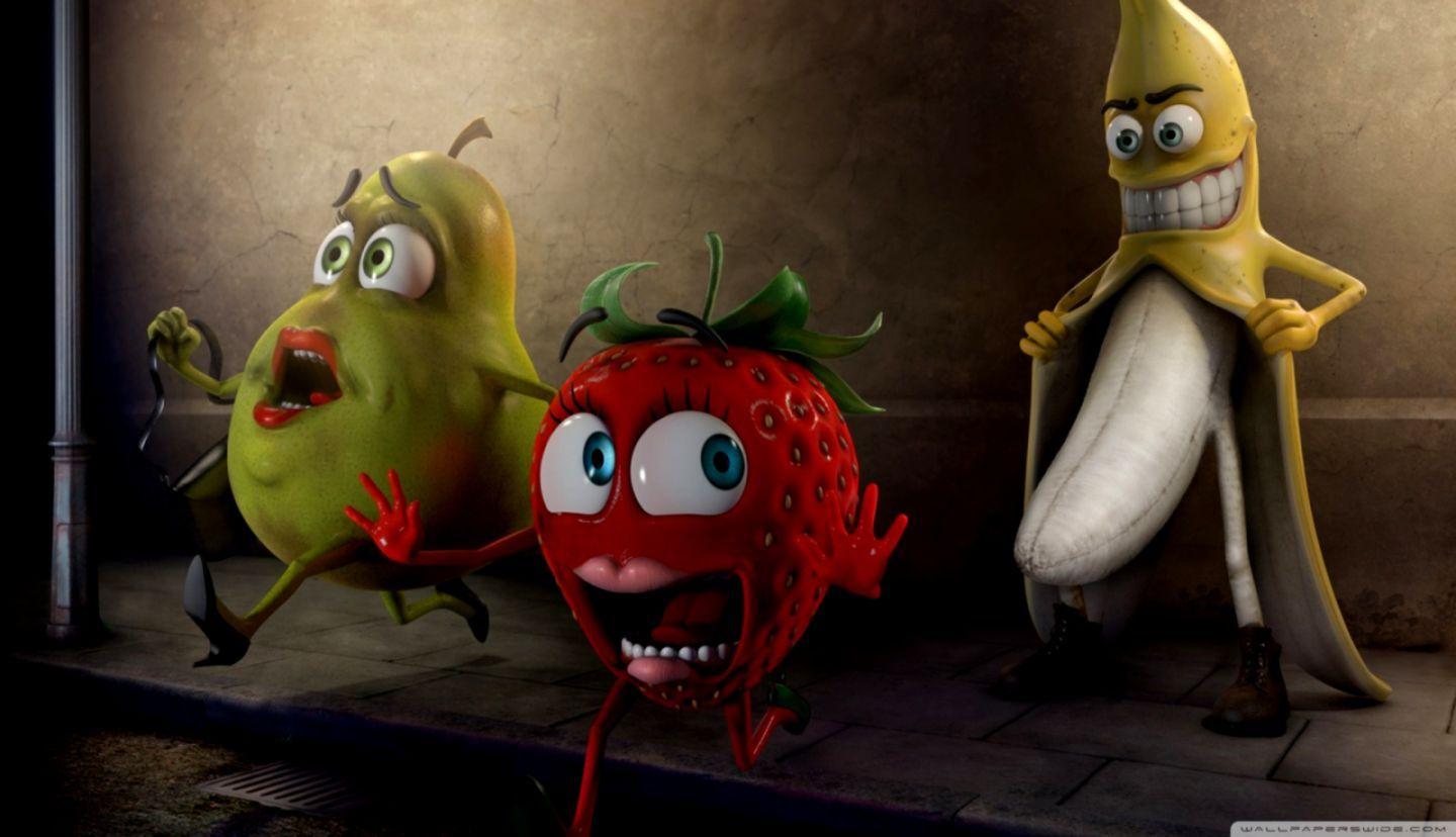 1440x828 Funny Banana Stalker Wallpaper