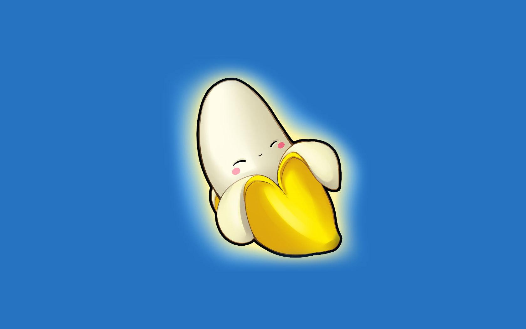 1680x1050 Cute banana wallpaper