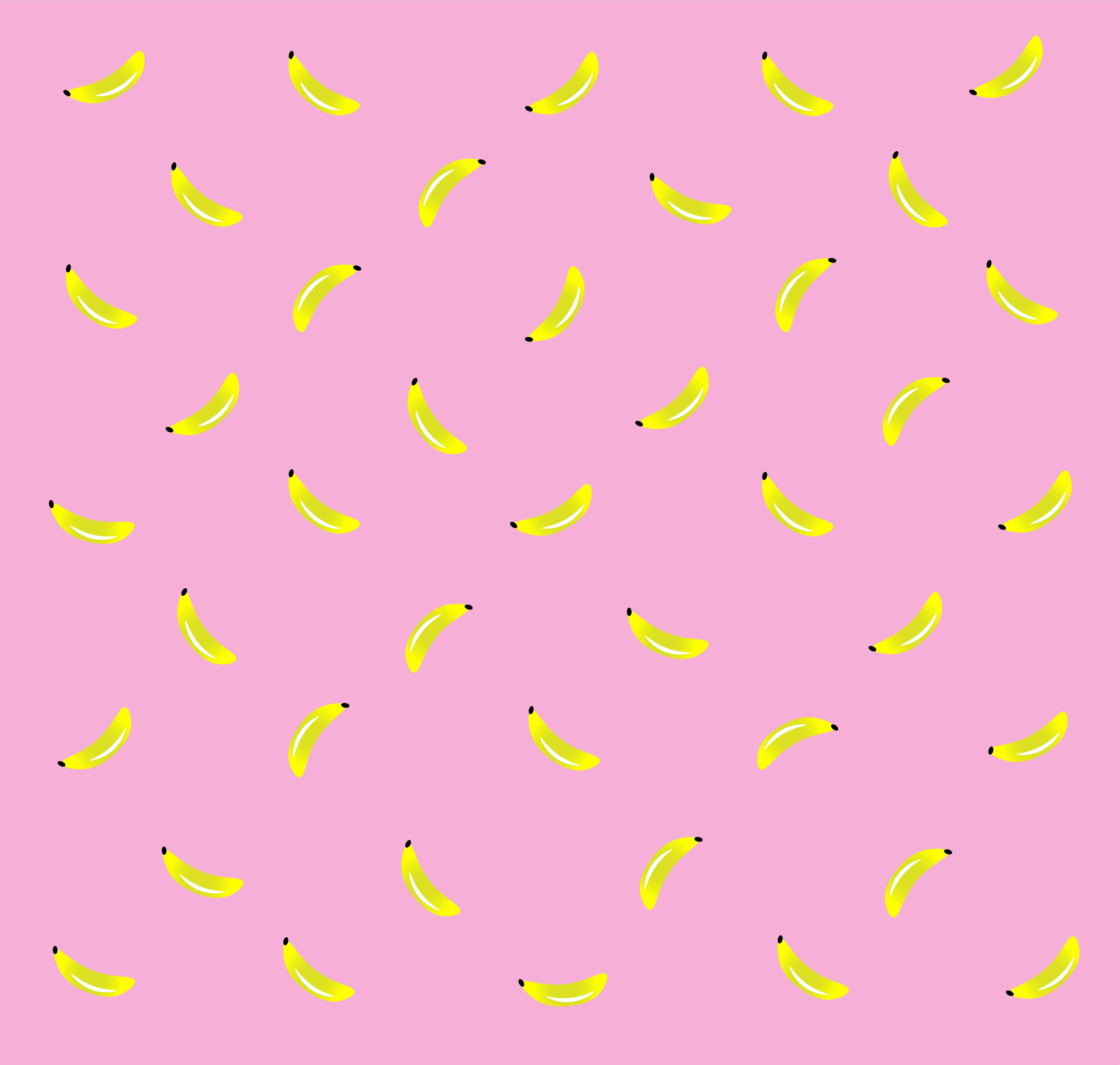 7480x7116 A pastel pink background with all bananas