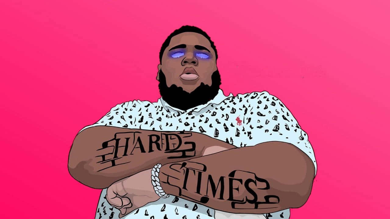 1280x720 Hard Times Illustration Wallpaper