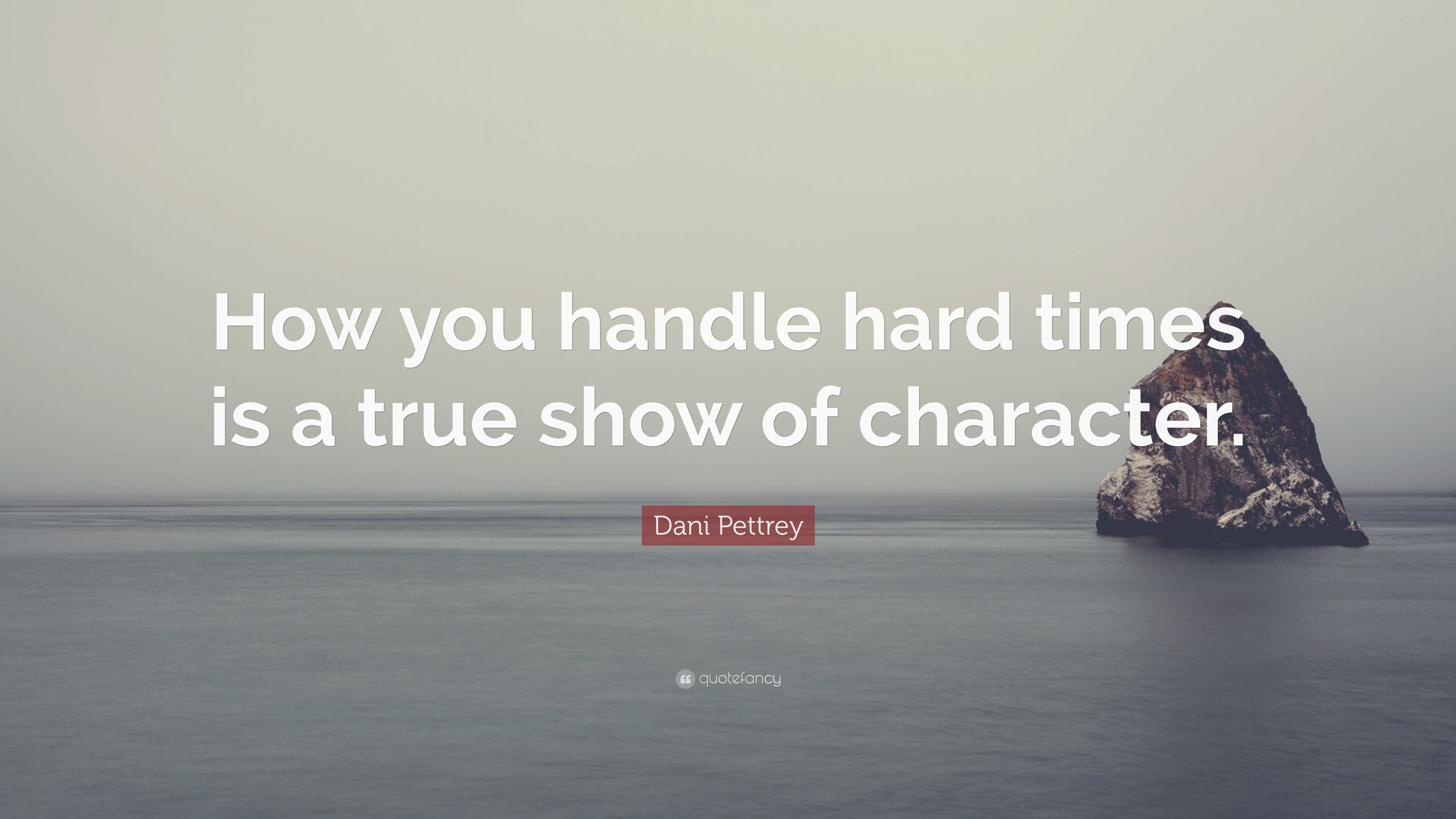 3840x2160 Dani Pettrey Quote: “How you handle
