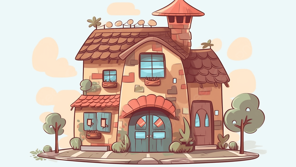 1200x675 Cartoon House Cute Little House