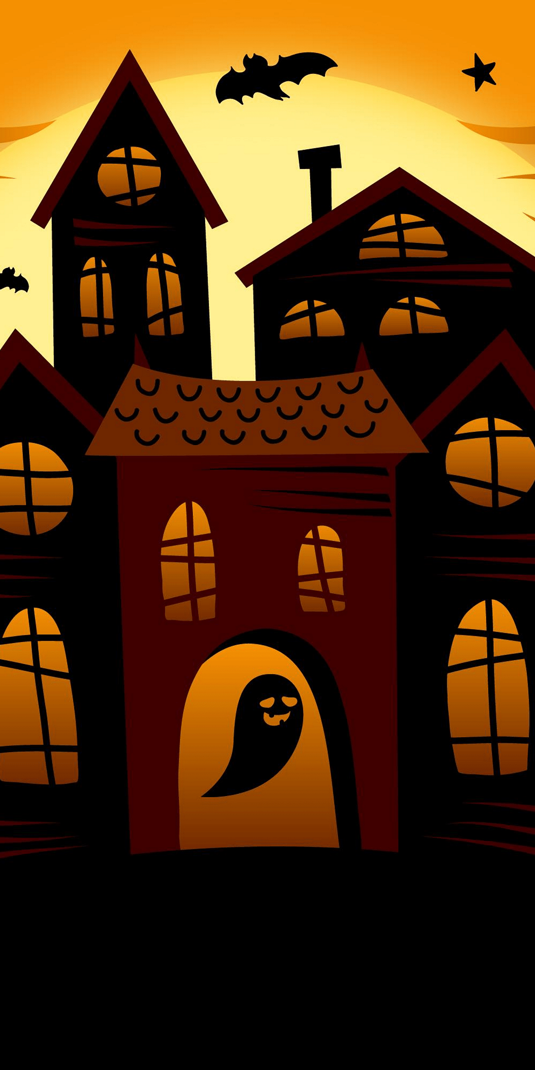 1080x2160 Wallpaper Halloween, Haunted House