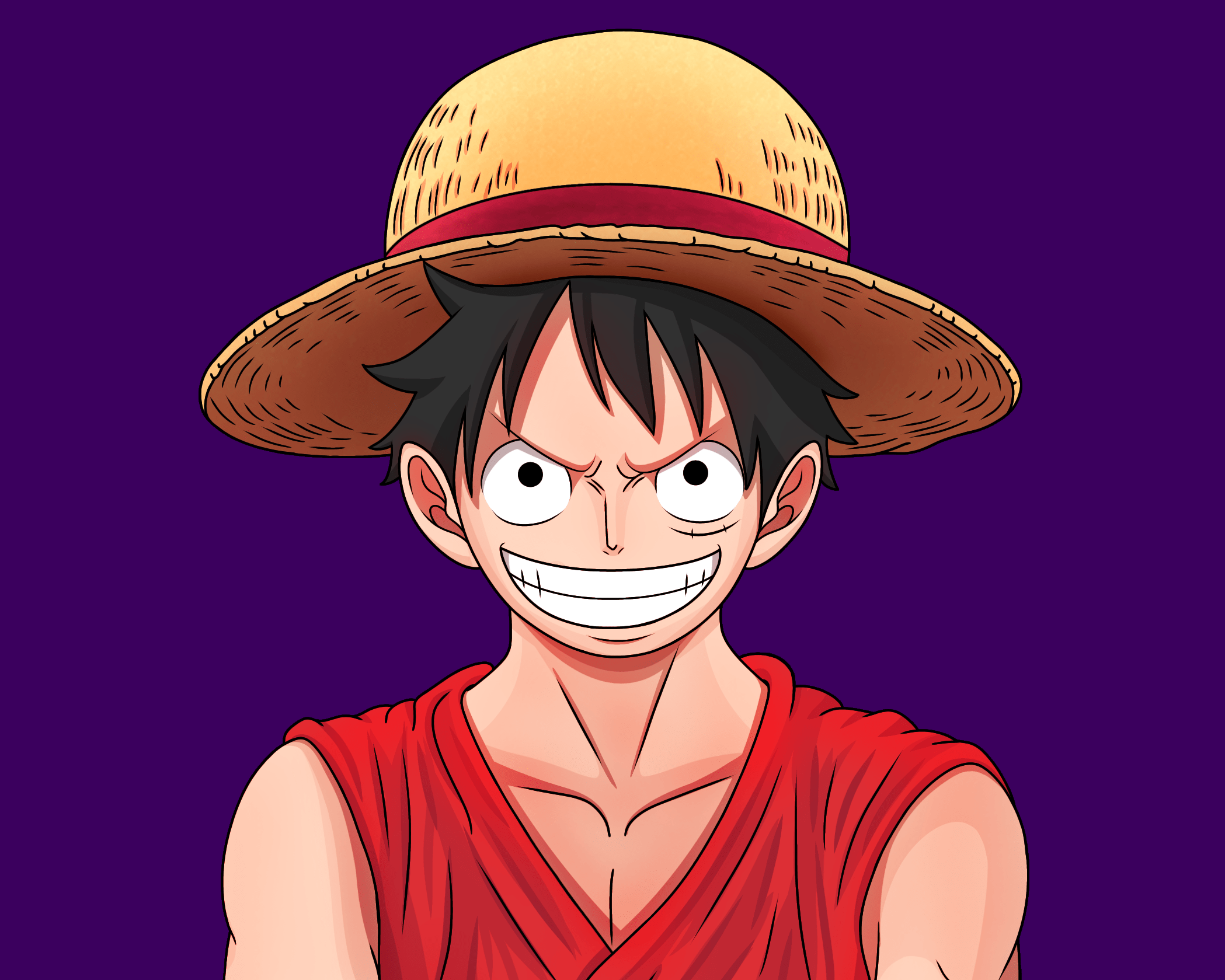 2098x1679 Monkey D. Luffy Anime One Piece
