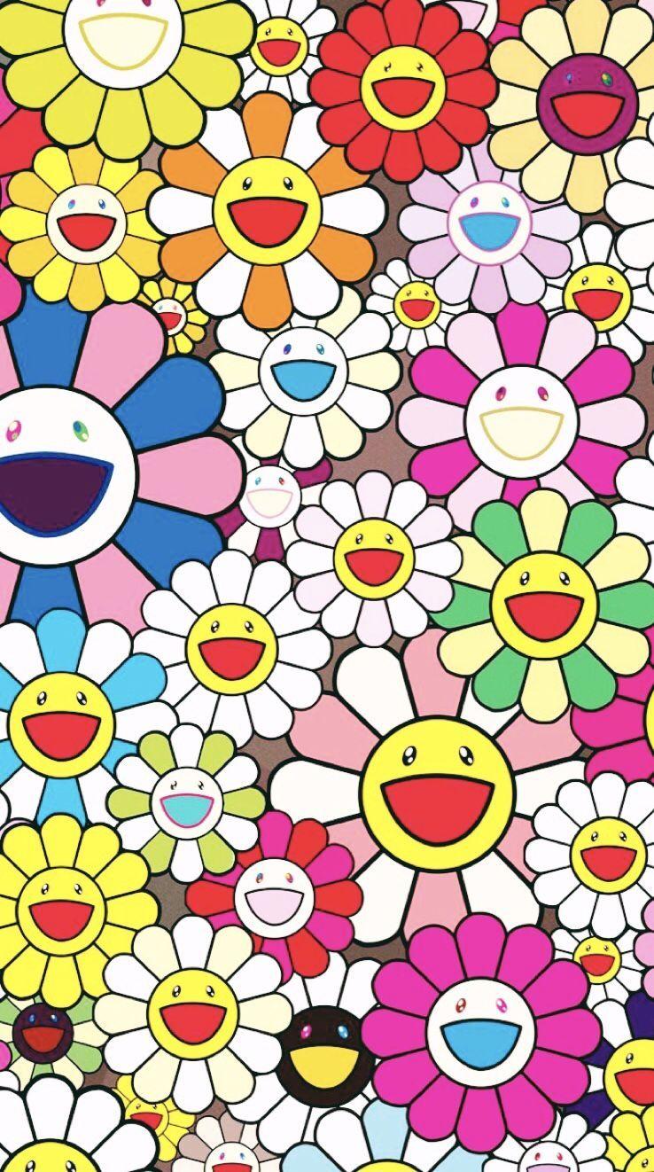 Takashi murakamiflower indie flowers HD phone wallpaper  Pxfuel