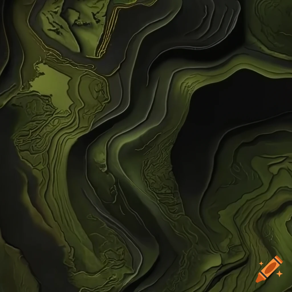1024x1024 Minimalistic topographic map inspired