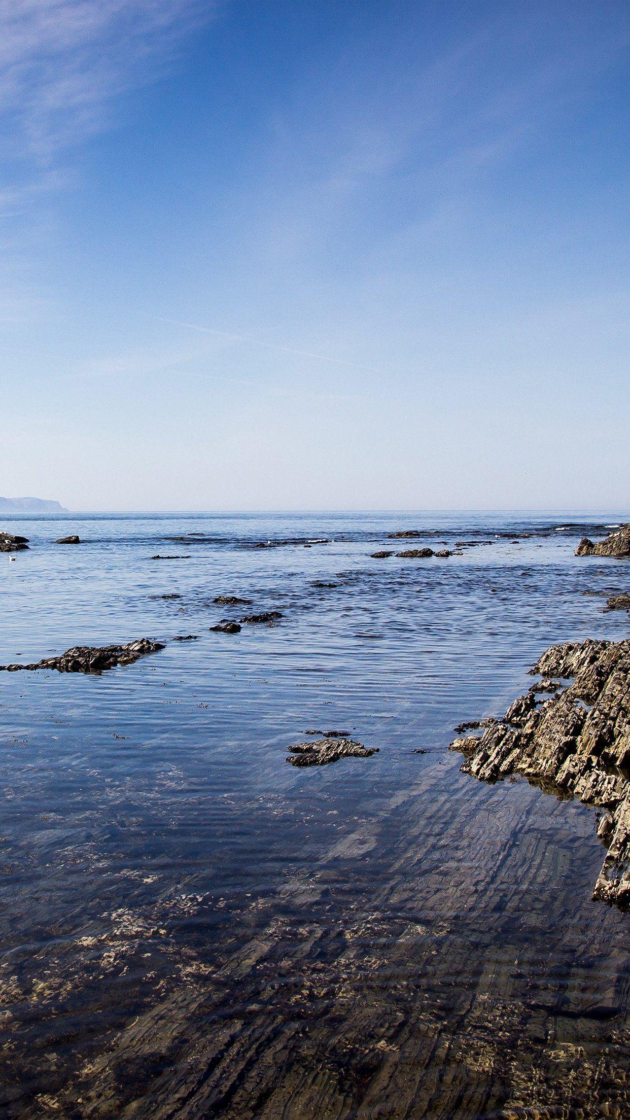 1242x2208 Sea Rock Ocean Beach Nature Summer Android wallpaper