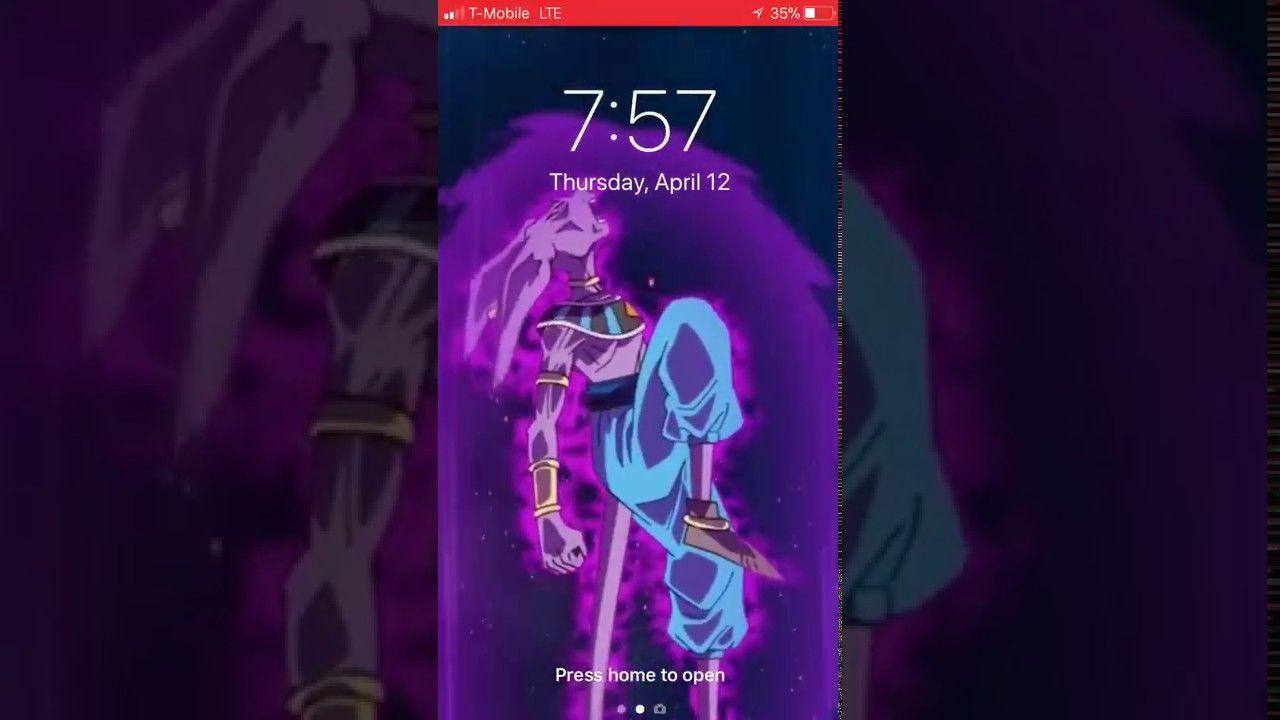 1280x720 FREE Live Wallpaper Battle of The Gods Dragonball Super Live Photo (Beerus Vs. SSJ God Goku)