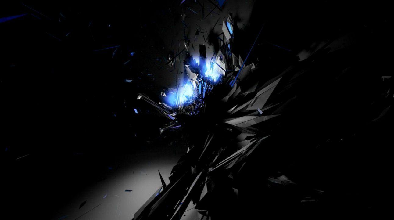 1292x721 Black And Blue Wallpaper