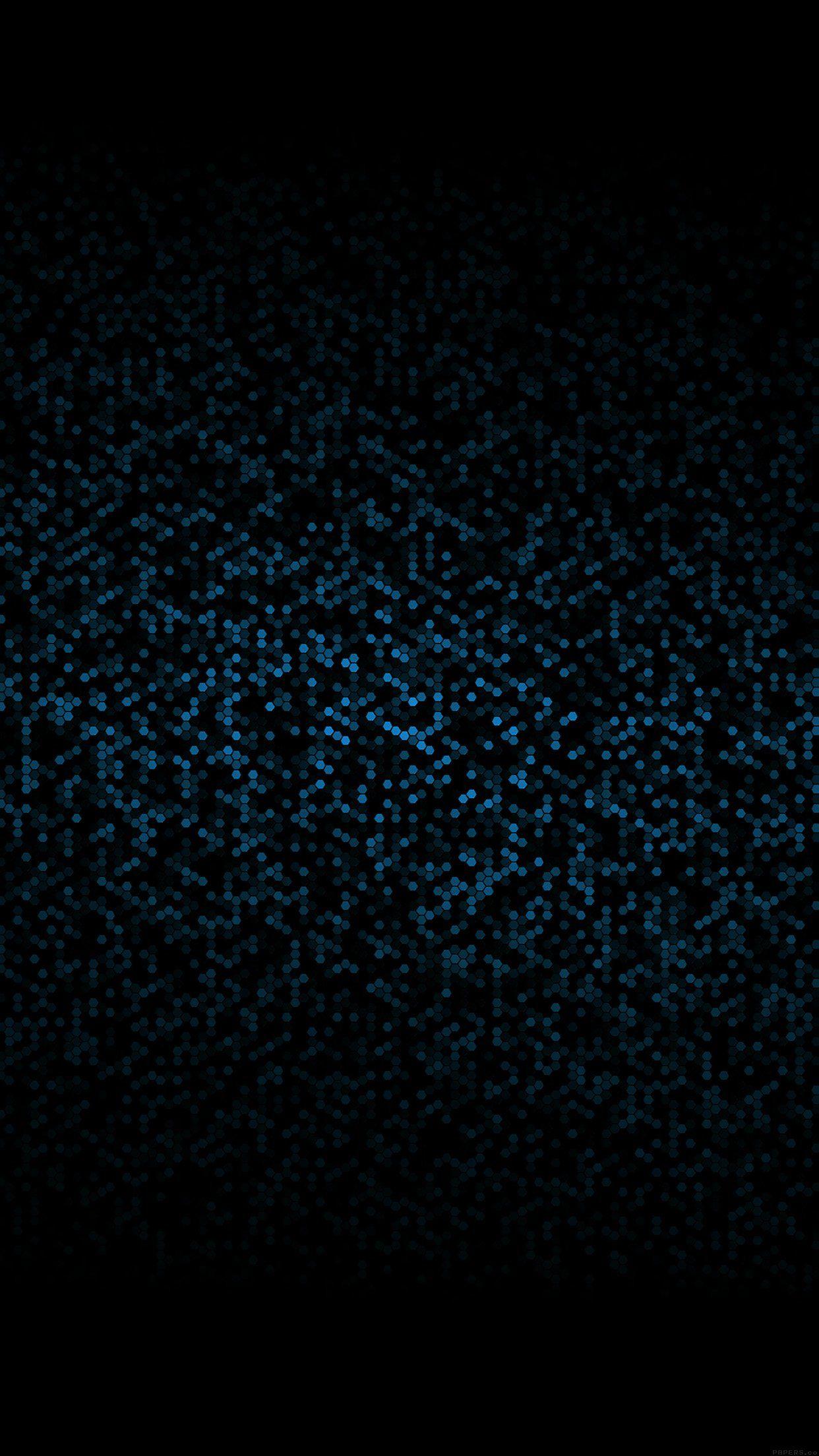 1242x2208 Dots Pattern Black And Blue Abstract Android wallpaper