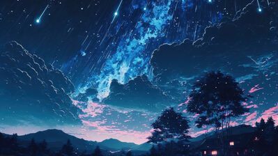399x224 Anime Night HD 4K Wallpaper PC & Phone