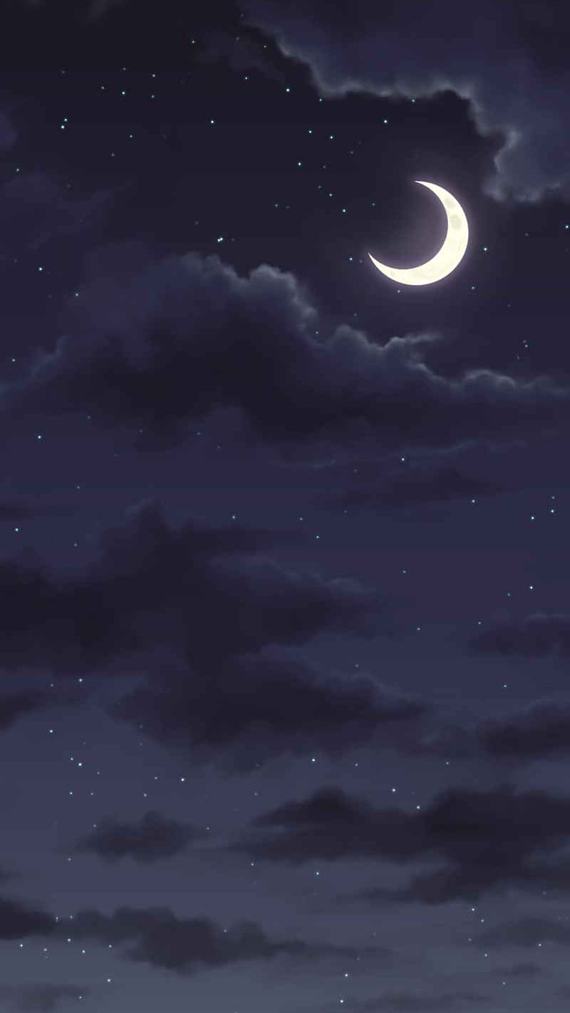 800x1422 anime sky, clouds, cloudy