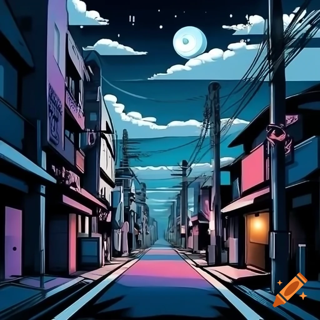 1024x1024 Aesthetic anime scenery wallpaper